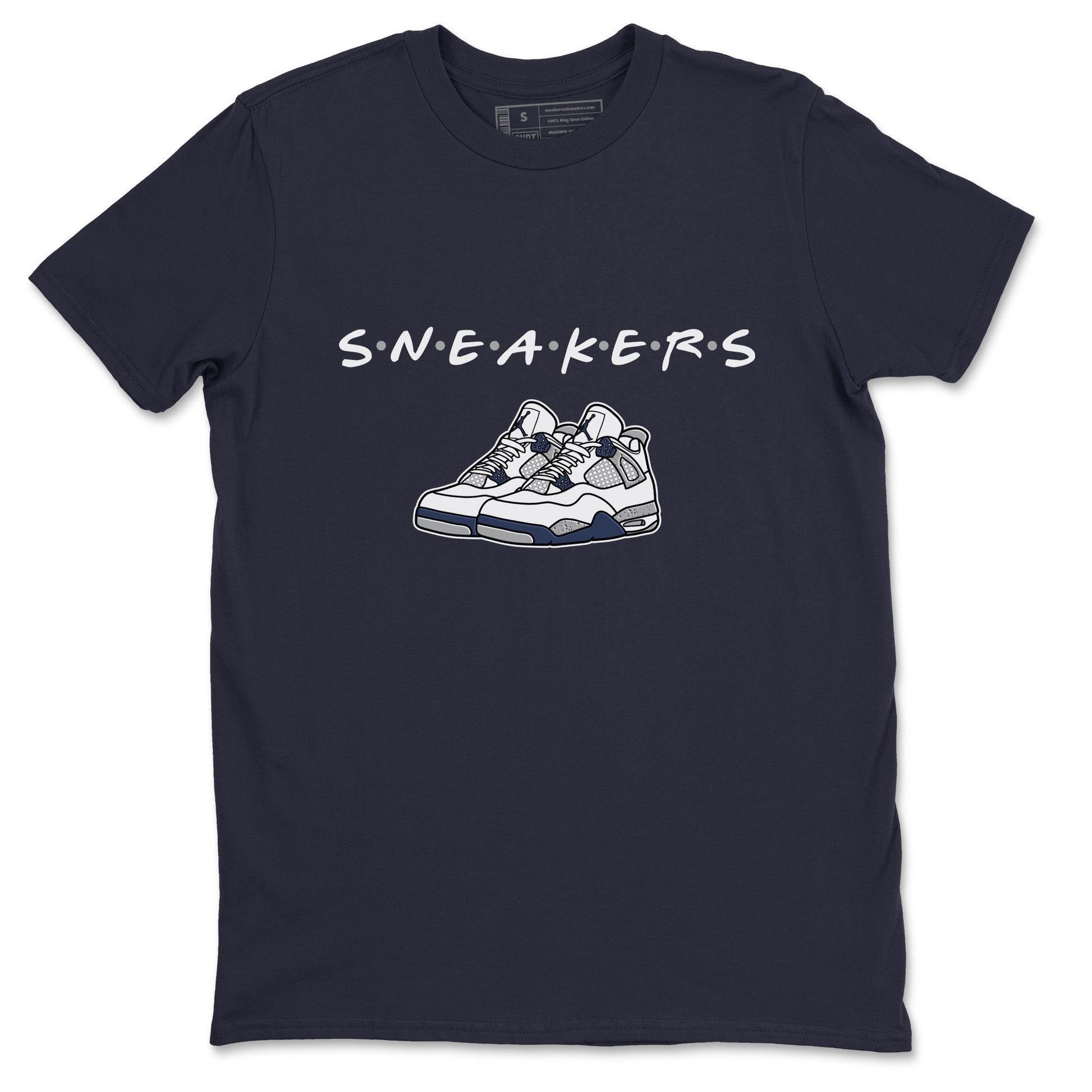 Jordan 4 Midnight Navy Sneaker Match Tees Sneakers Sneaker Tees Jordan 4 Midnight Navy Sneaker Release Tees Unisex Shirts