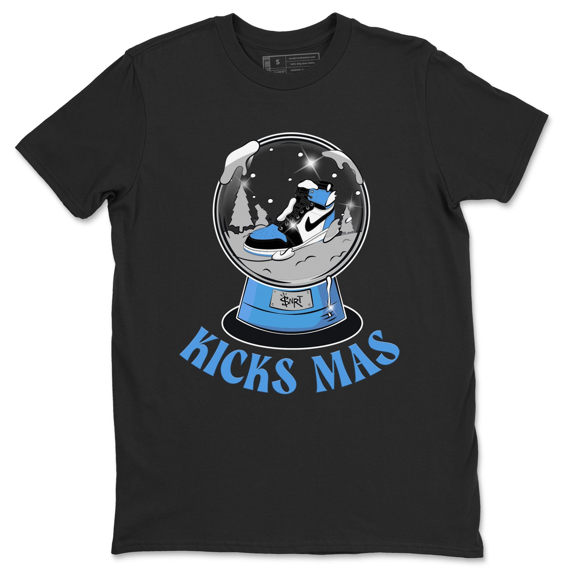 Air Jordan 1 UNC Toe shirt to match jordans Snow Ball sneaker tees Santa Gift AJ1 UNC Toe SNRT Sneaker Release Tees Unisex Black 2 T-Shirt