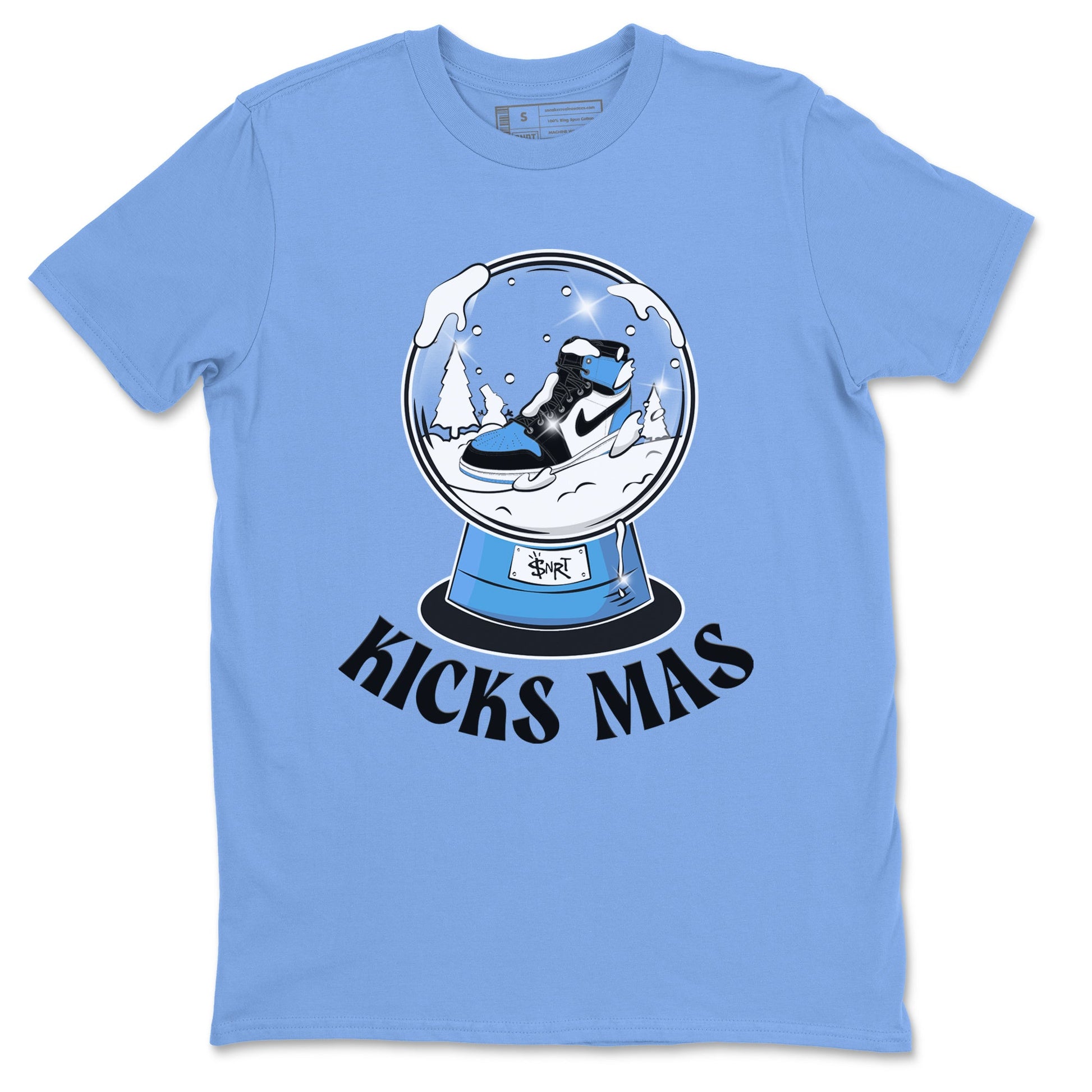 Air Jordan 1 UNC Toe shirt to match jordans Snow Ball sneaker tees Santa Gift AJ1 UNC Toe SNRT Sneaker Release Tees Unisex Carolina Blue 2 T-Shirt