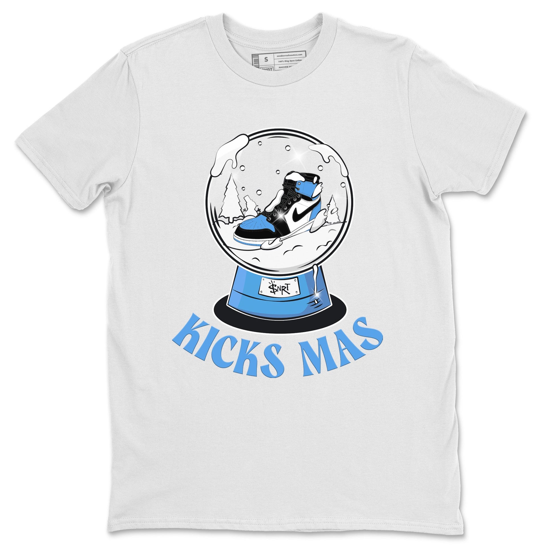 Air Jordan 1 UNC Toe shirt to match jordans Snow Ball sneaker tees Santa Gift AJ1 UNC Toe SNRT Sneaker Release Tees Unisex White 2 T-Shirt