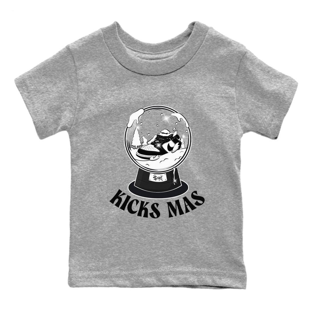 Dunk Panda shirt to match jordans Snow Ball sneaker tees Black and White Dunk Panda SNRT Sneaker Release Tees Baby Toddler Heather Grey 2 T-Shirt