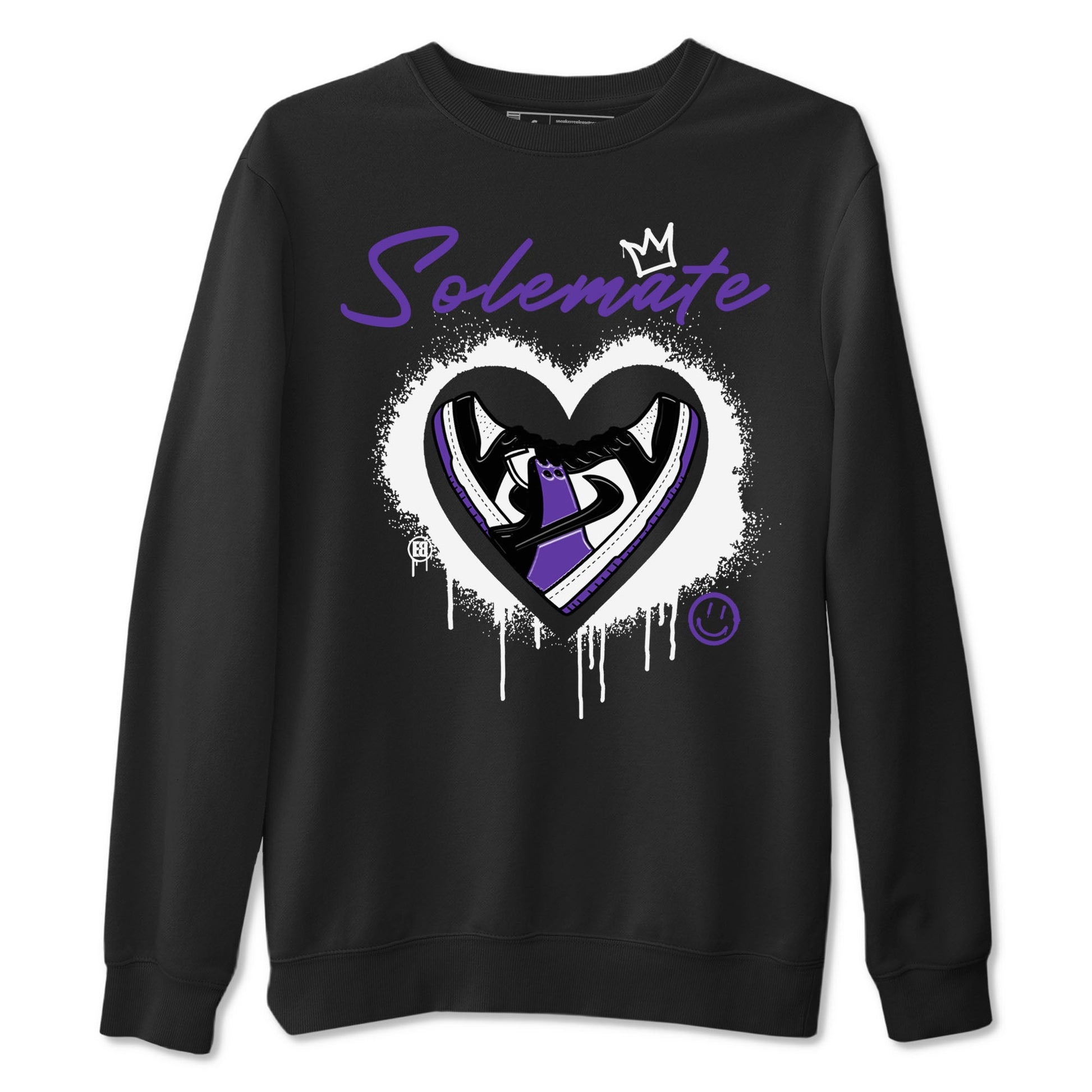 Solemate sneaker match tees to Court Purple Dunks street fashion brand for shirts to match Jordans SNRT Sneaker Tees Dunk Low Court Purple unisex t-shirt Black 2 unisex shirt