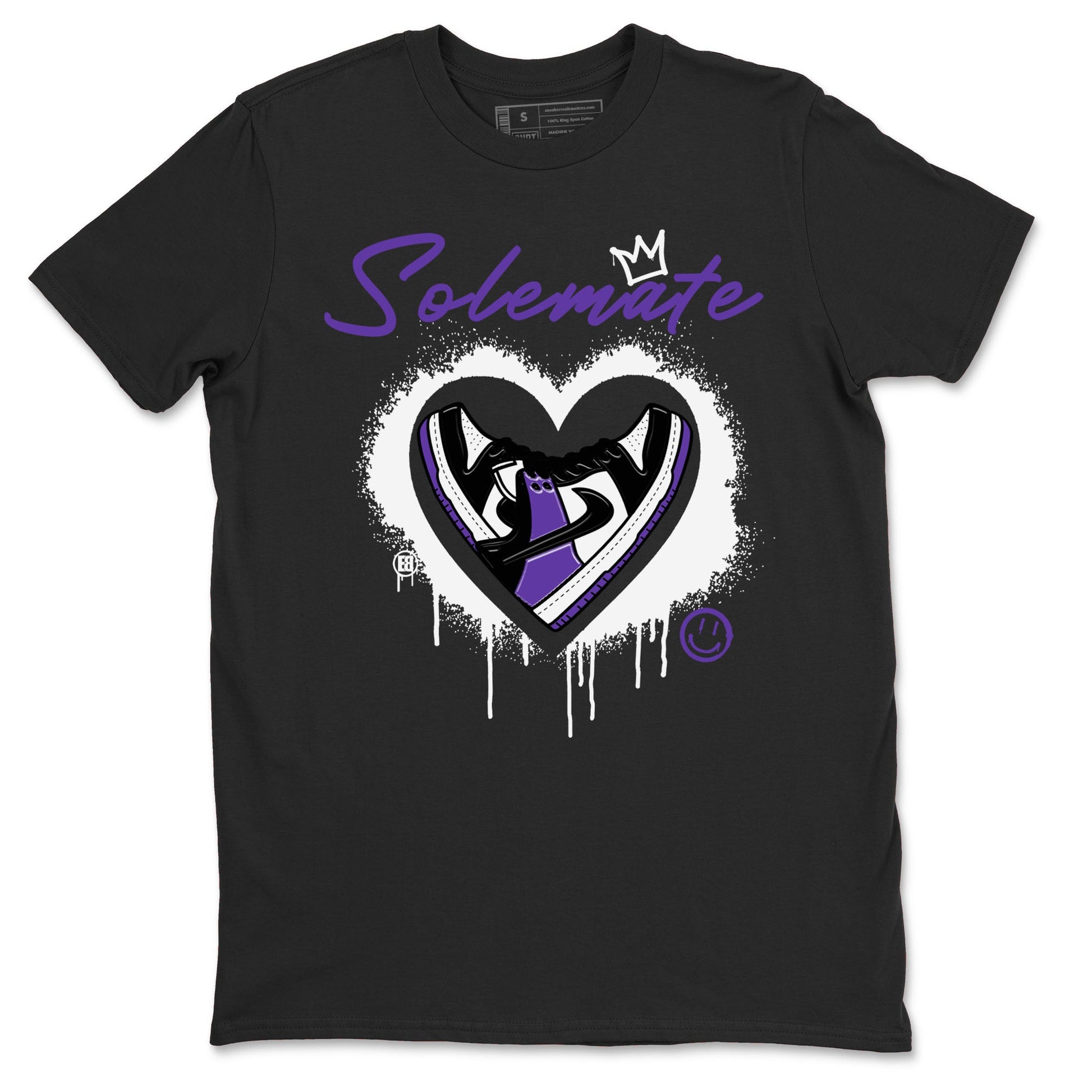 Solemate sneaker match tees to Court Purple Dunks street fashion brand for shirts to match Jordans SNRT Sneaker Tees Dunk Low Court Purple unisex t-shirt Black 2 unisex shirt