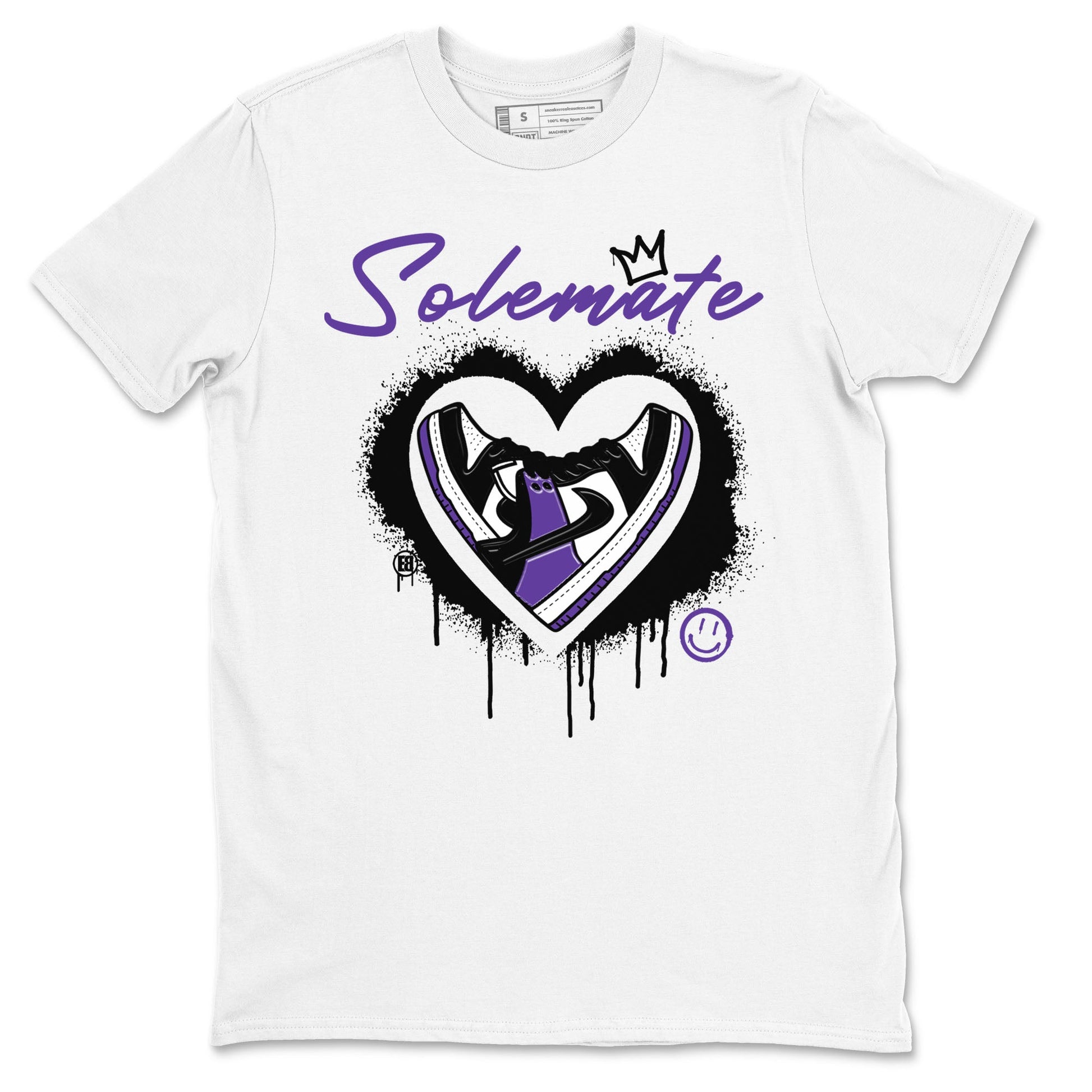 Solemate sneaker match tees to Court Purple Dunks street fashion brand for shirts to match Jordans SNRT Sneaker Tees Dunk Low Court Purple unisex t-shirt White 2 unisex shirt