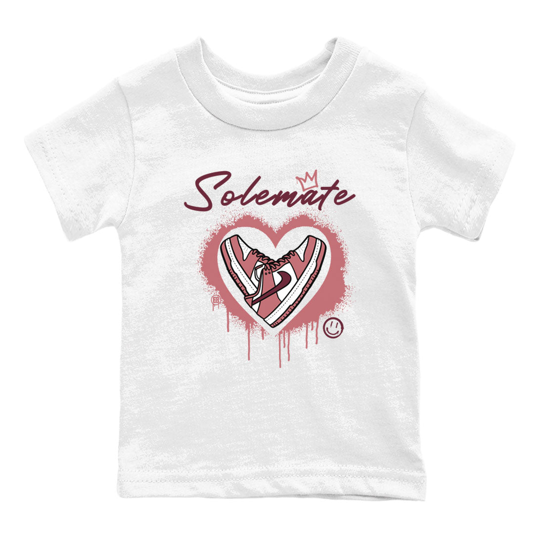 Solemate sneaker match tees to Dunk Valentine's Day street fashion brand for shirts to match Jordans SNRT Sneaker Tees Dunk Valentine's Day unisex t-shirt White 2 youth shirt