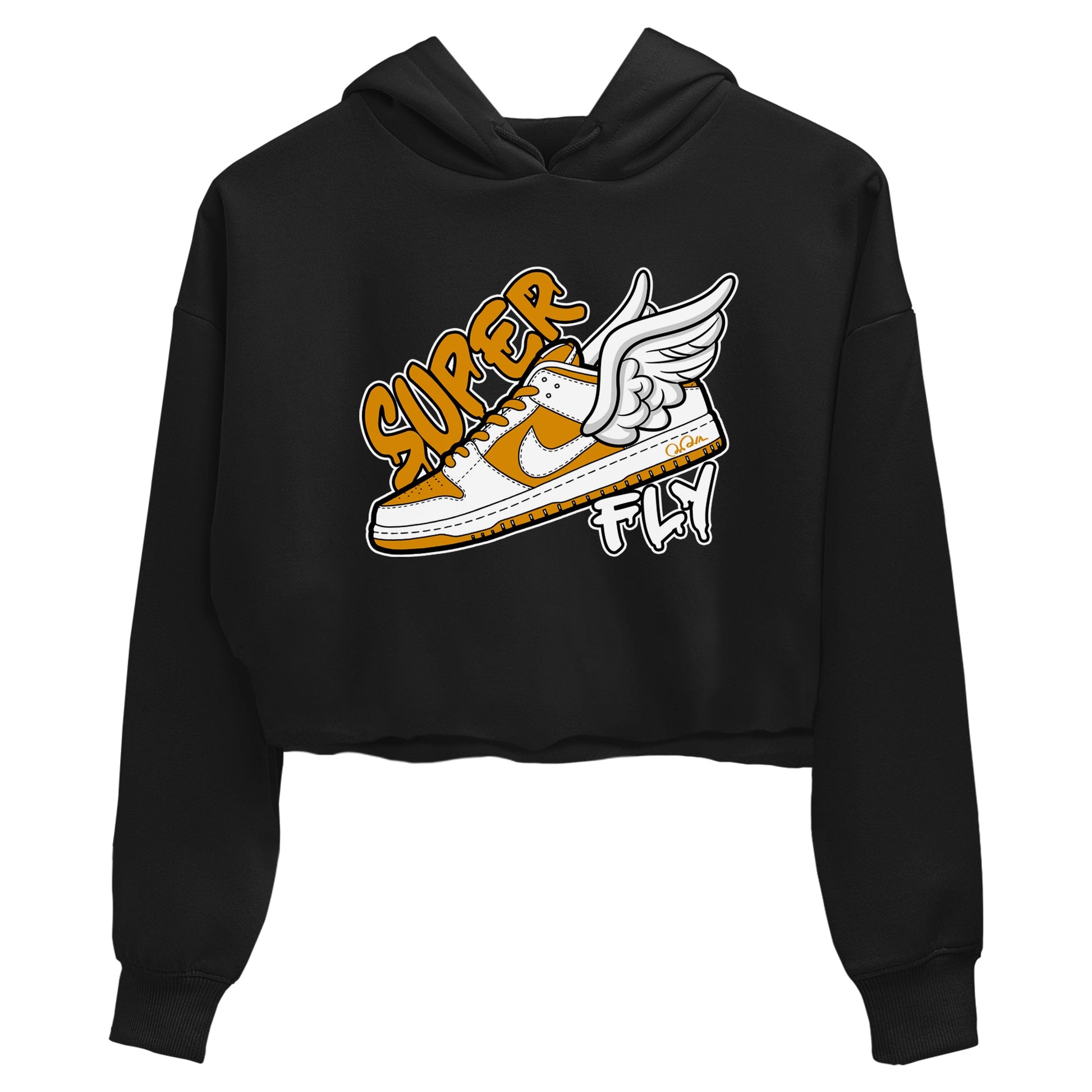 Dunk Dark Curry shirt to match jordans Super Fly sneaker tees AJ1 Low Dark Curry SNRT Sneaker Release Tees Black 2 crop length shirt