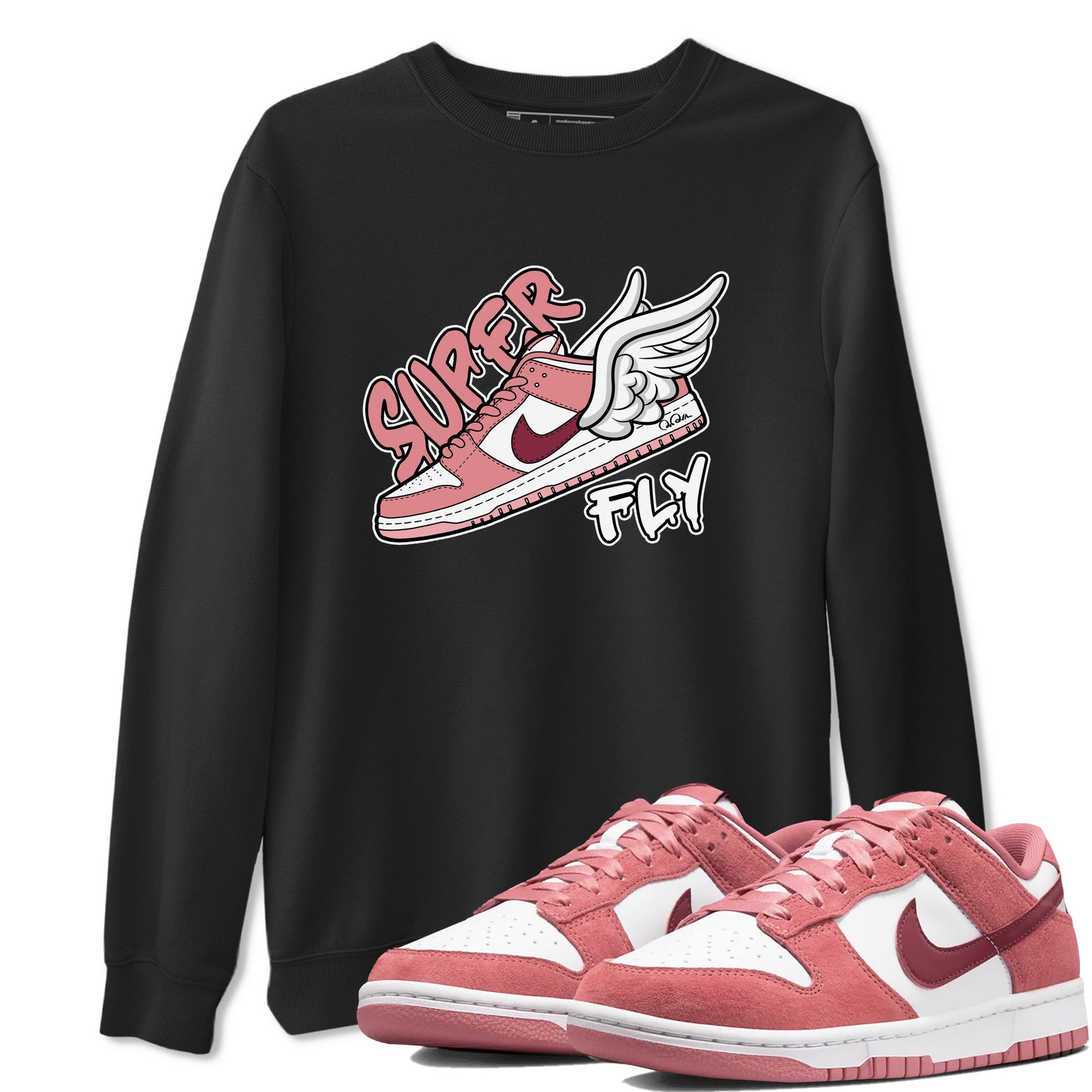 Dunk Valentines Day 2024 shirt to match jordans Super Fly sneaker tees Dunk Happy Valentines Day 2024 SNRT Sneaker Release Tees Unisex Black 1 T-Shirt