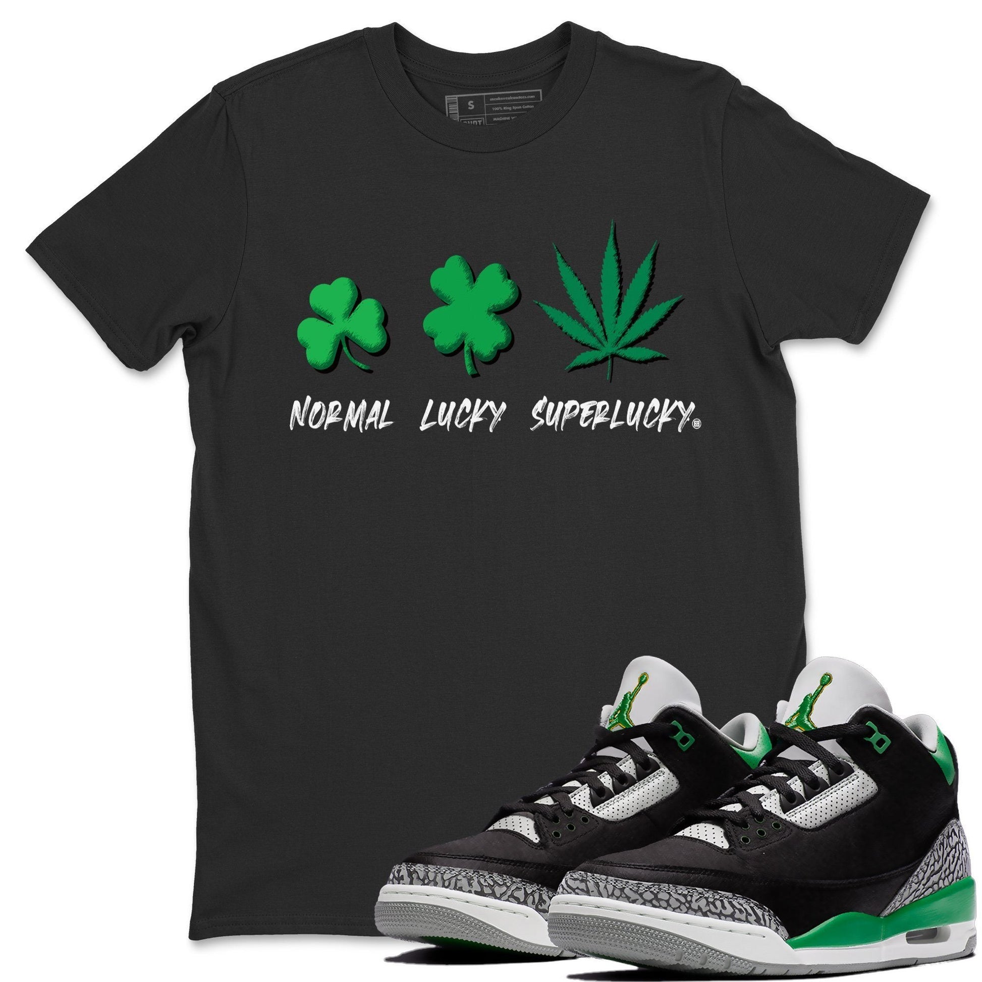 Jordan 3 Pine Green Sneaker Match Tees Super Lucky Sneaker Tees Jordan 3 Pine Green Sneaker Release Tees Unisex Shirts