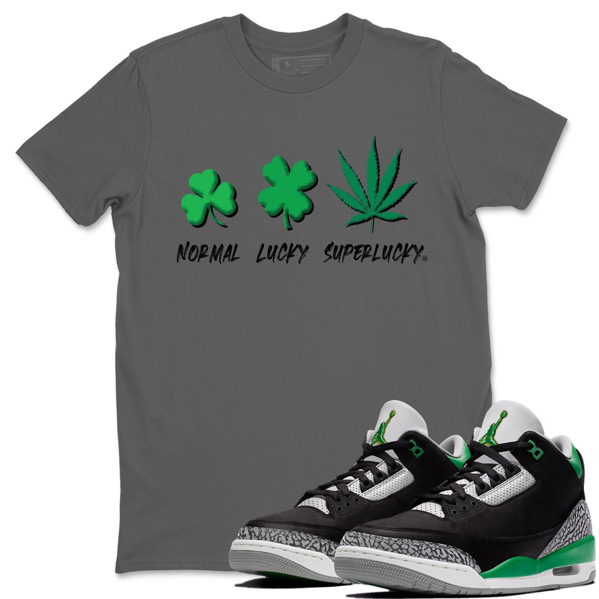Jordan 3 Pine Green Sneaker Match Tees Super Lucky Sneaker Tees Jordan 3 Pine Green Sneaker Release Tees Unisex Shirts