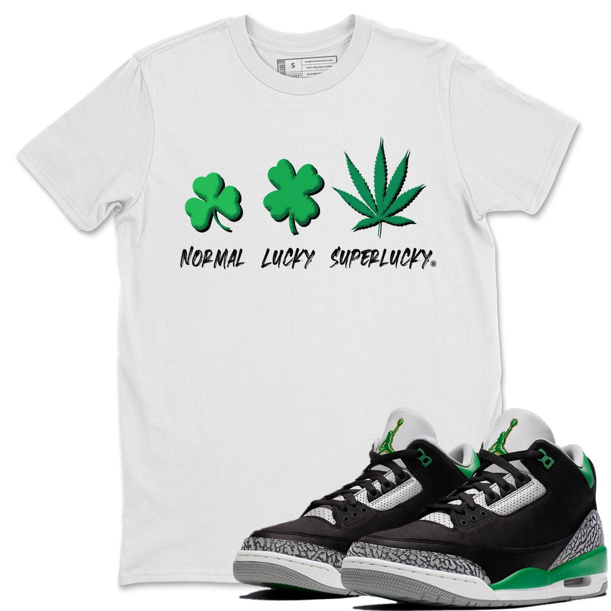 Jordan 3 Pine Green Sneaker Match Tees Super Lucky Sneaker Tees Jordan 3 Pine Green Sneaker Release Tees Unisex Shirts