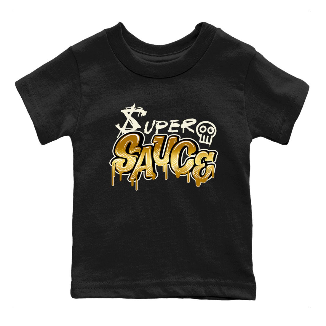 4s Sail shirt to match jordans Super Sauce sneaker tees Air Jordan 4 Sail SNRT 4s Metallic Gold sneaker release tees baby toddler Black 2 cotton Shirt