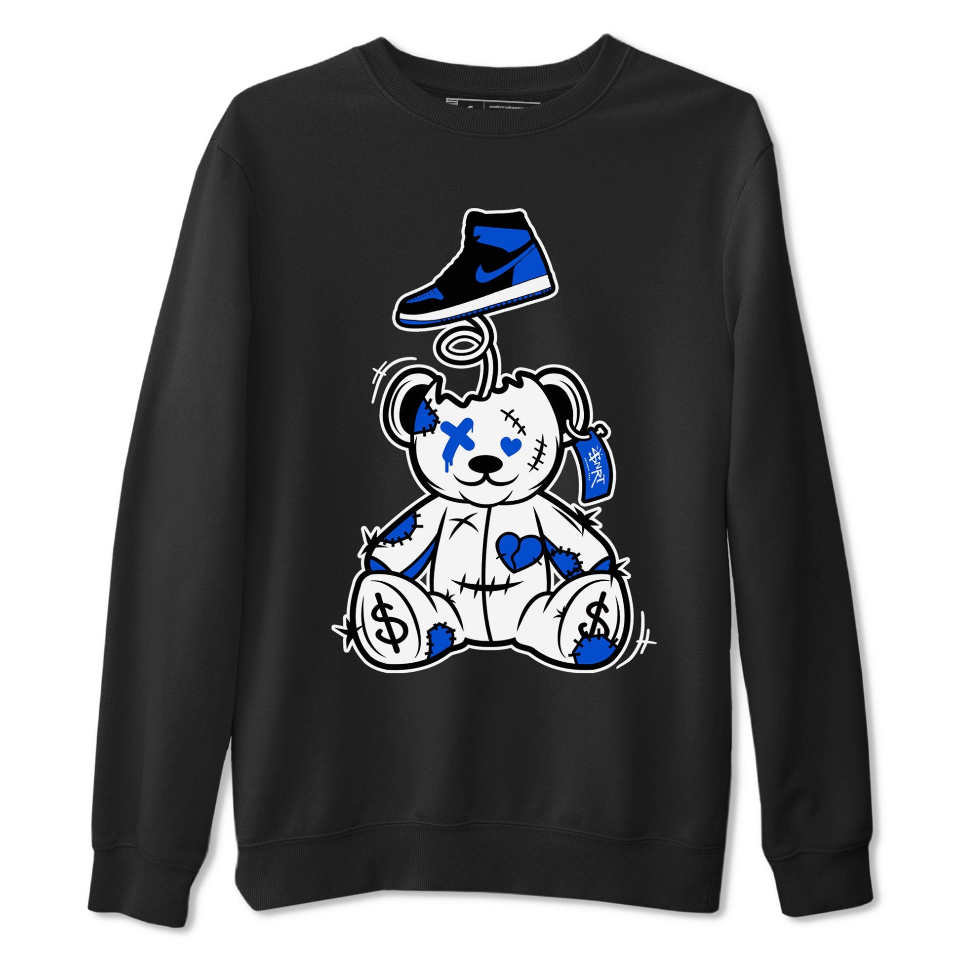 Jordan 1 High OG Royal Reimagined shirt to match jordans Surprise Teddy Bear sneaker tees Air Jordan 1 Royal Reimagined SNRT Sneaker Tees Unisex Black 2 T-Shirt