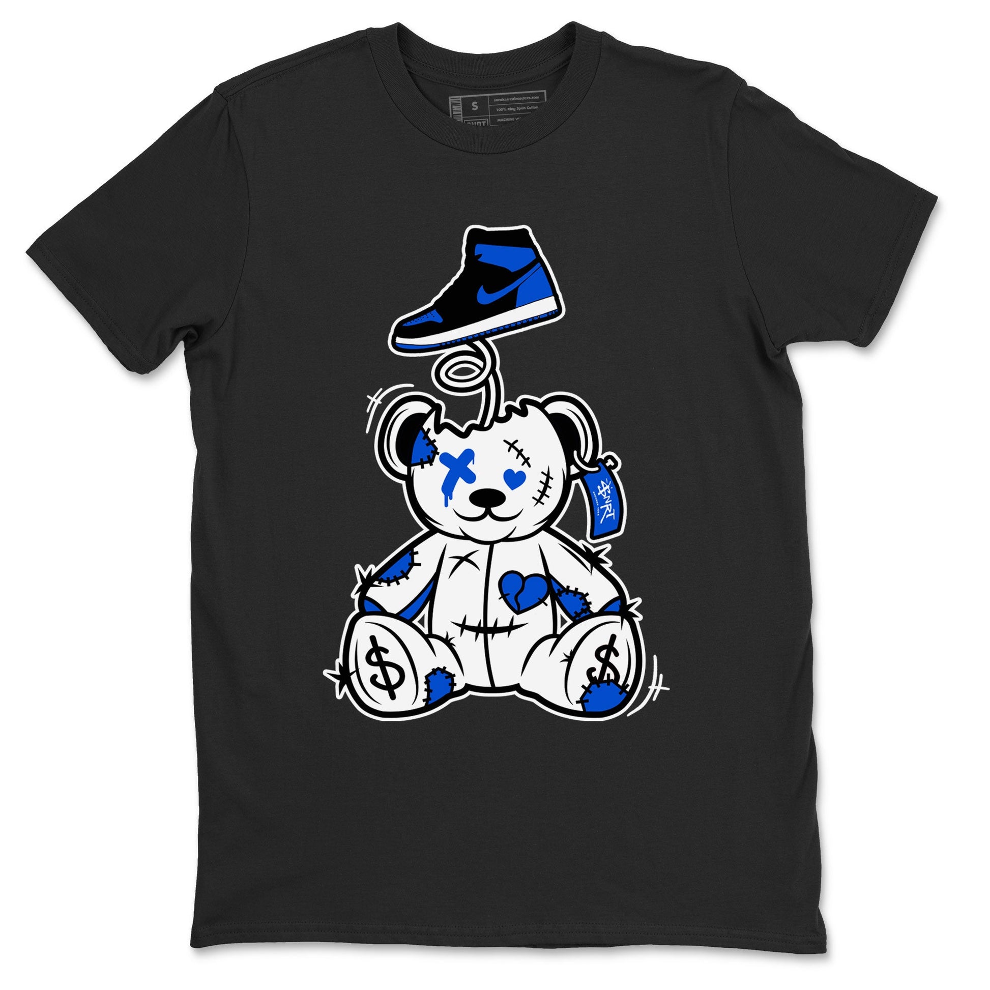 Jordan 1 High OG Royal Reimagined shirt to match jordans Surprise Teddy Bear sneaker tees Air Jordan 1 Royal Reimagined SNRT Sneaker Tees Unisex Black 2 T-Shirt