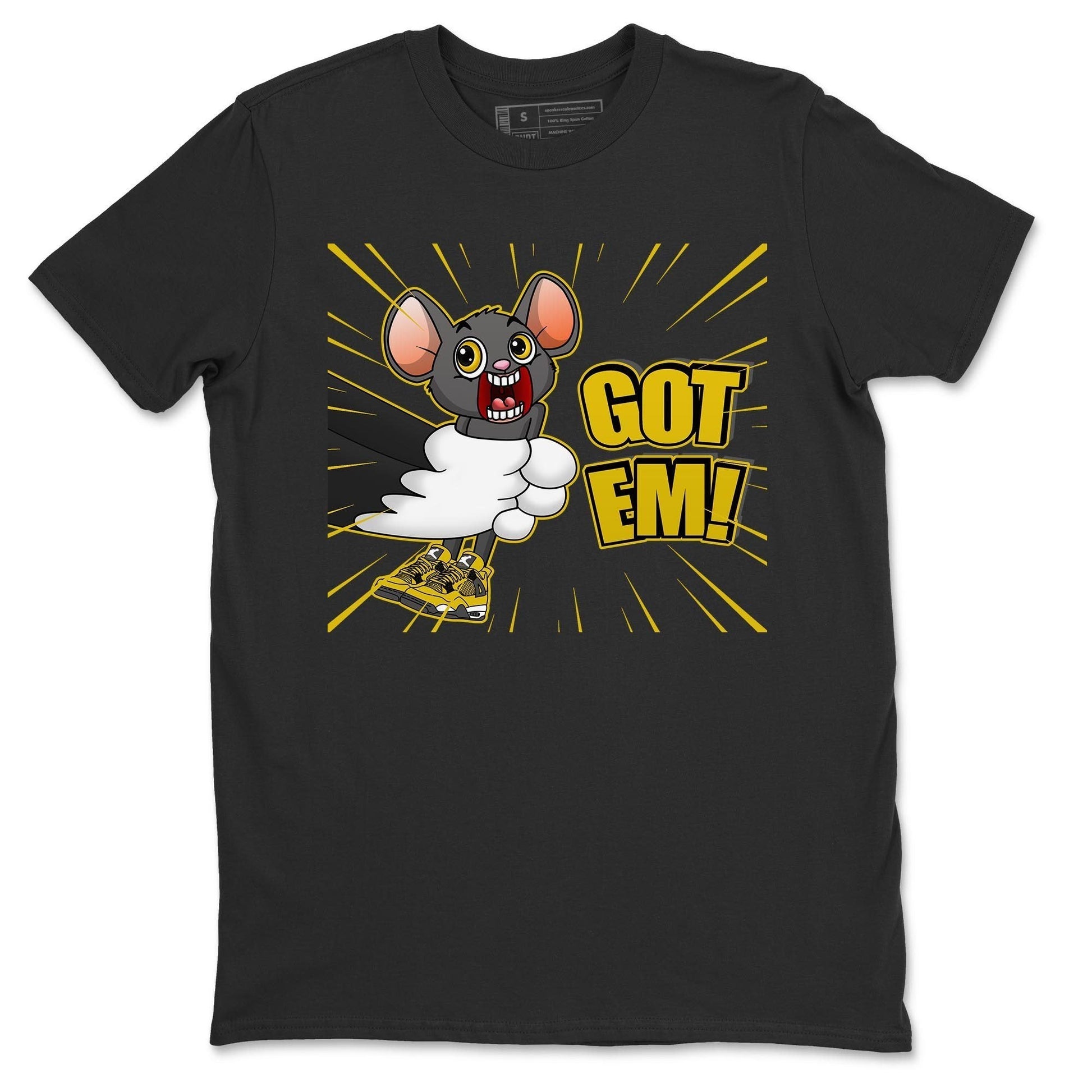 Jordan 4 Lightning Sneaker Match Tees T&J Got Em Sneaker Tees Jordan 4 Lightning Sneaker Release Tees Unisex Shirts