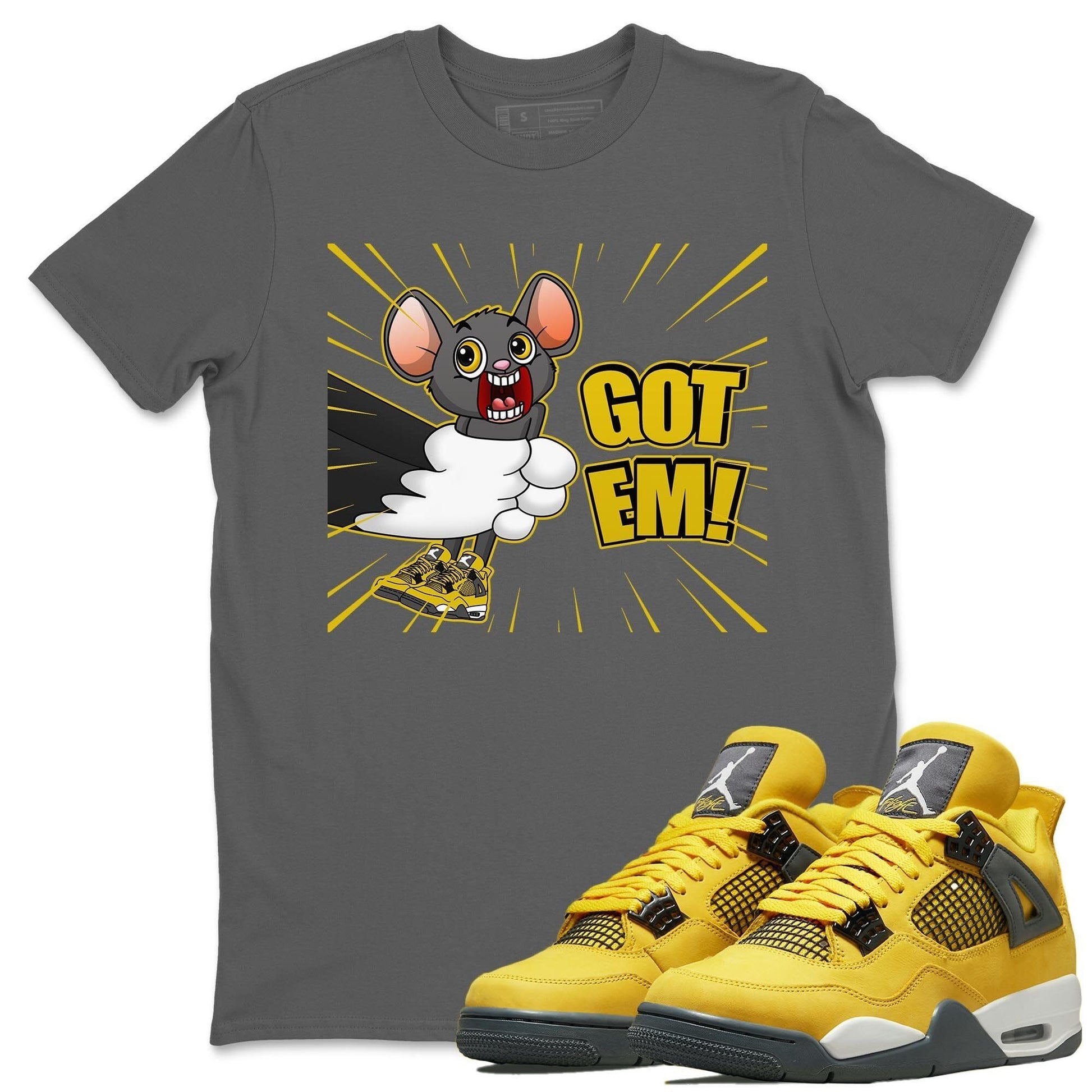 Jordan 4 Lightning Sneaker Match Tees T&J Got Em Sneaker Tees Jordan 4 Lightning Sneaker Release Tees Unisex Shirts