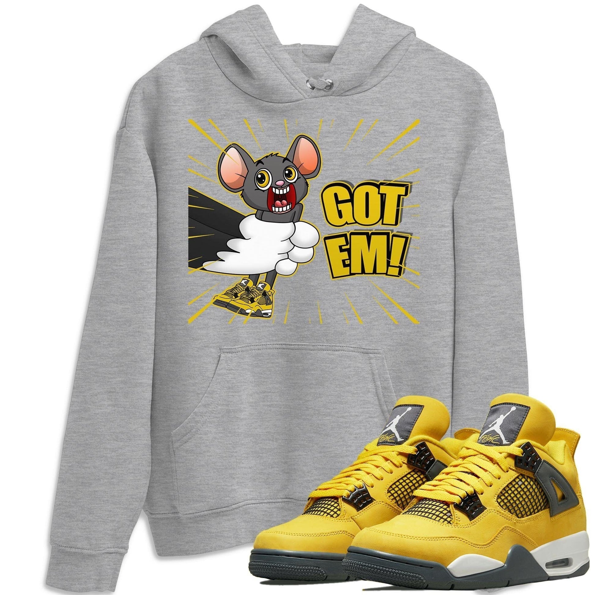 Jordan 4 Lightning Sneaker Match Tees T&J Got Em Sneaker Tees Jordan 4 Lightning Sneaker Release Tees Unisex Shirts