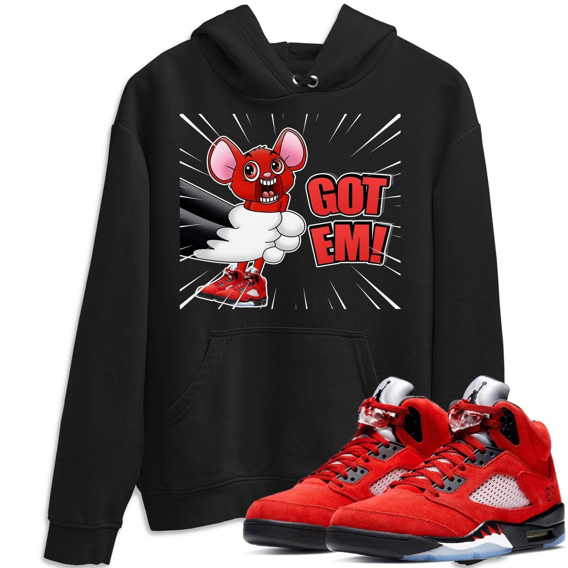 Jordan 5 Raging Bull Sneaker Match Tees T&J Got Em Sneaker Tees Jordan 5 Raging Bull Sneaker Release Tees Unisex Shirts