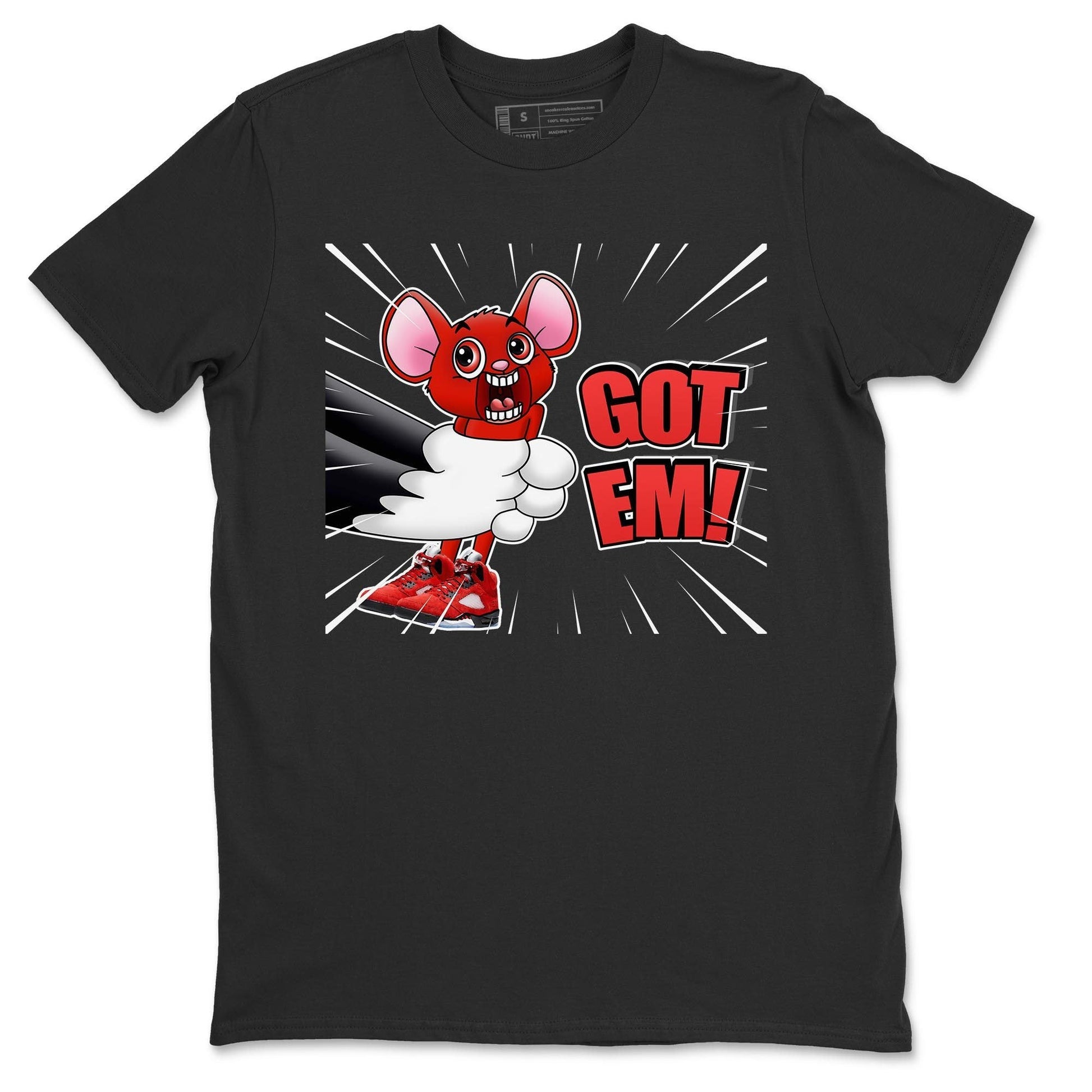 Jordan 5 Raging Bull Sneaker Match Tees T&J Got Em Sneaker Tees Jordan 5 Raging Bull Sneaker Release Tees Unisex Shirts