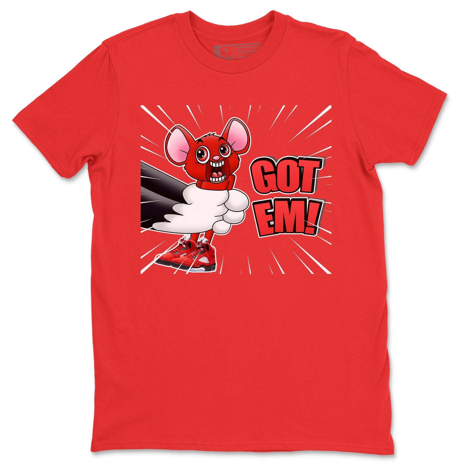 Jordan 5 Raging Bull Sneaker Match Tees T&J Got Em Sneaker Tees Jordan 5 Raging Bull Sneaker Release Tees Unisex Shirts