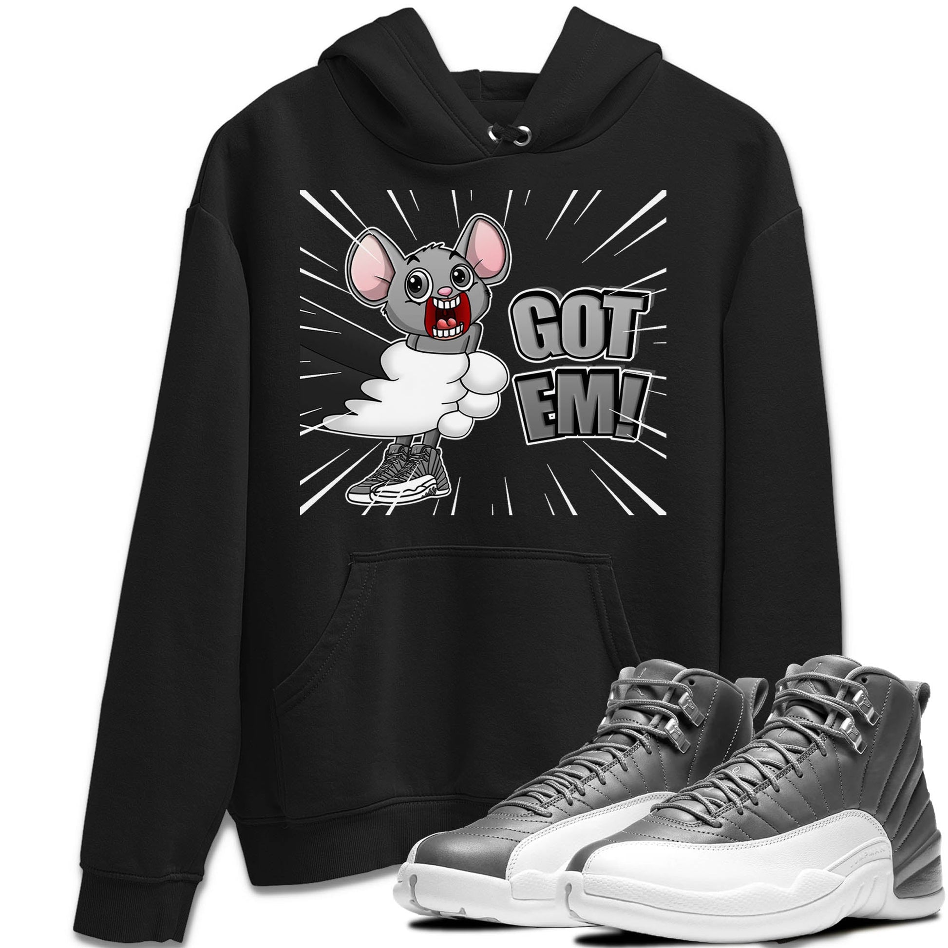 Jordan 12 Stealth Sneaker Match Tees T&J Got Em Sneaker Tees Jordan 12 Stealth Sneaker Release Tees Unisex Shirts