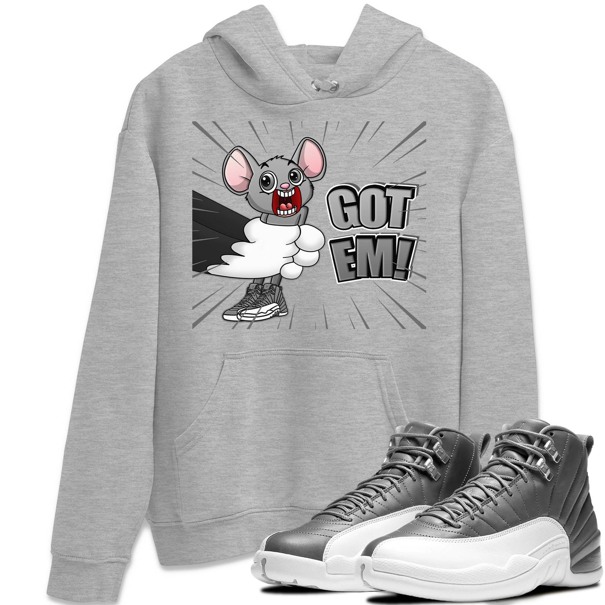 Jordan 12 Stealth Sneaker Match Tees T&J Got Em Sneaker Tees Jordan 12 Stealth Sneaker Release Tees Unisex Shirts