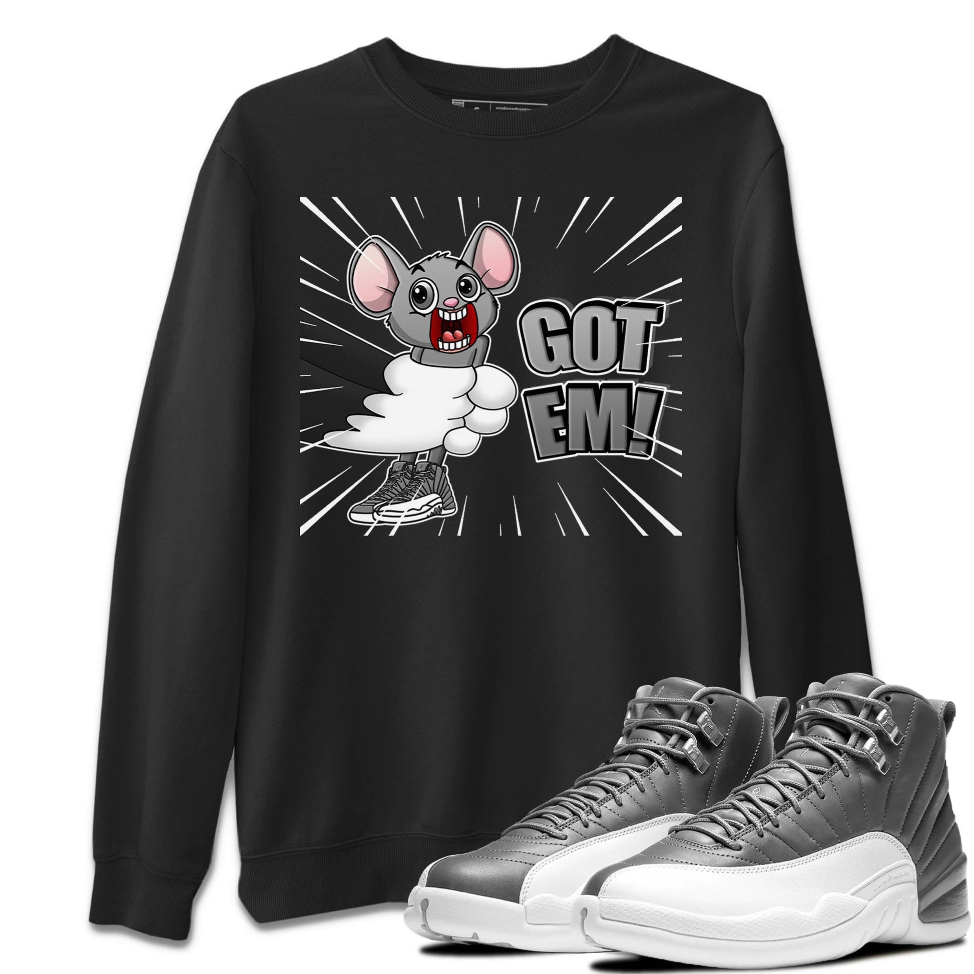 Jordan 12 Stealth Sneaker Match Tees T&J Got Em Sneaker Tees Jordan 12 Stealth Sneaker Release Tees Unisex Shirts