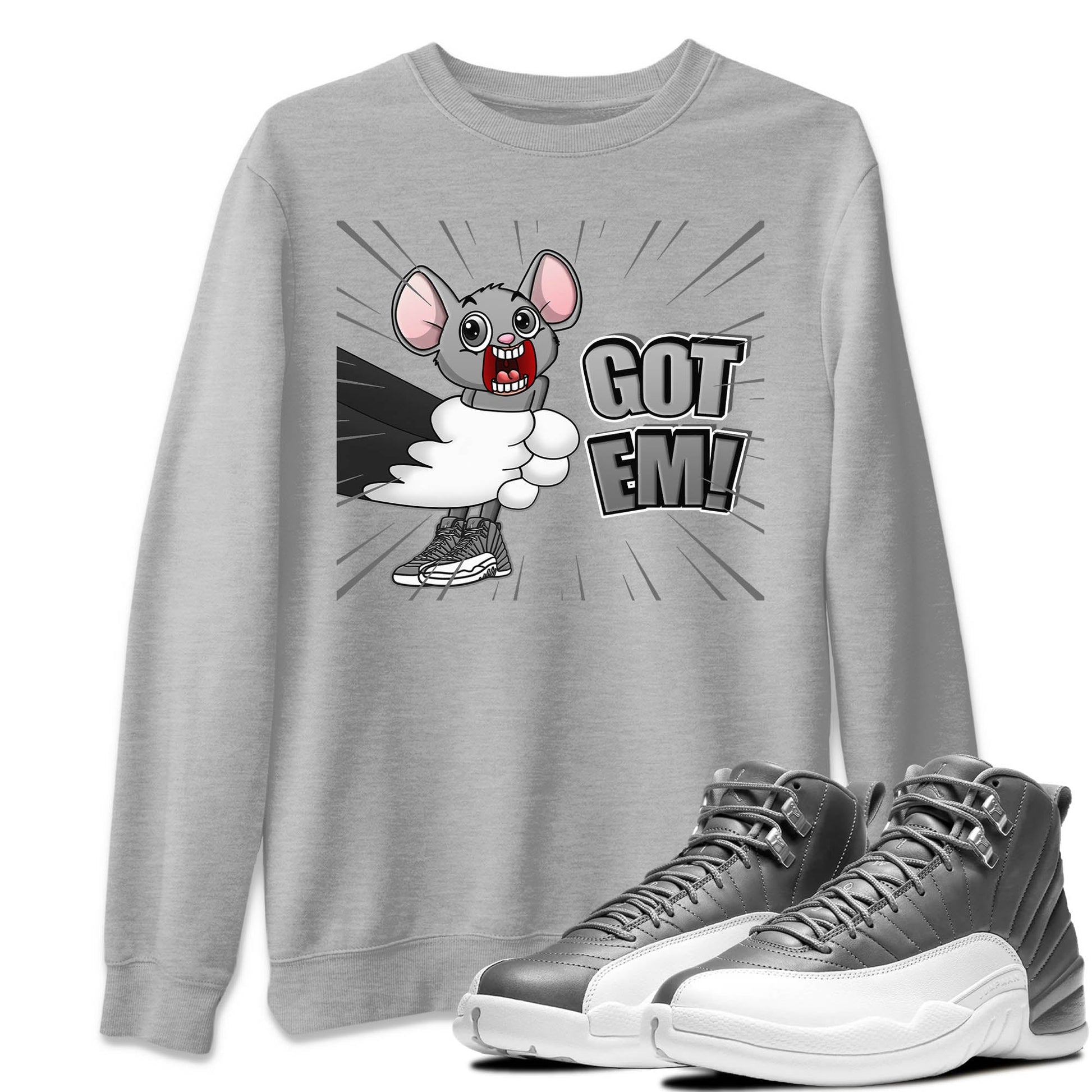 Jordan 12 Stealth Sneaker Match Tees T&J Got Em Sneaker Tees Jordan 12 Stealth Sneaker Release Tees Unisex Shirts