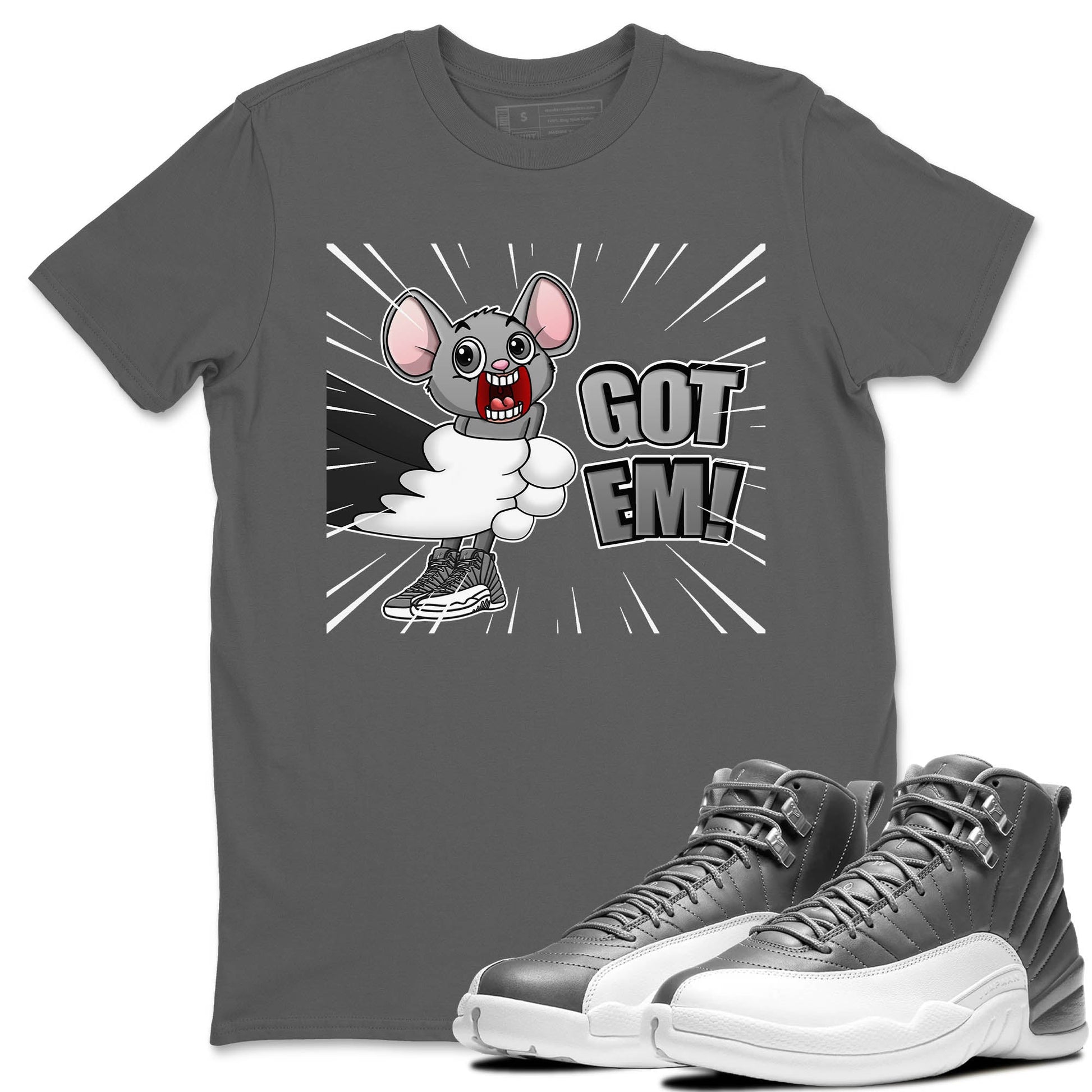 Jordan 12 Stealth Sneaker Match Tees T&J Got Em Sneaker Tees Jordan 12 Stealth Sneaker Release Tees Unisex Shirts