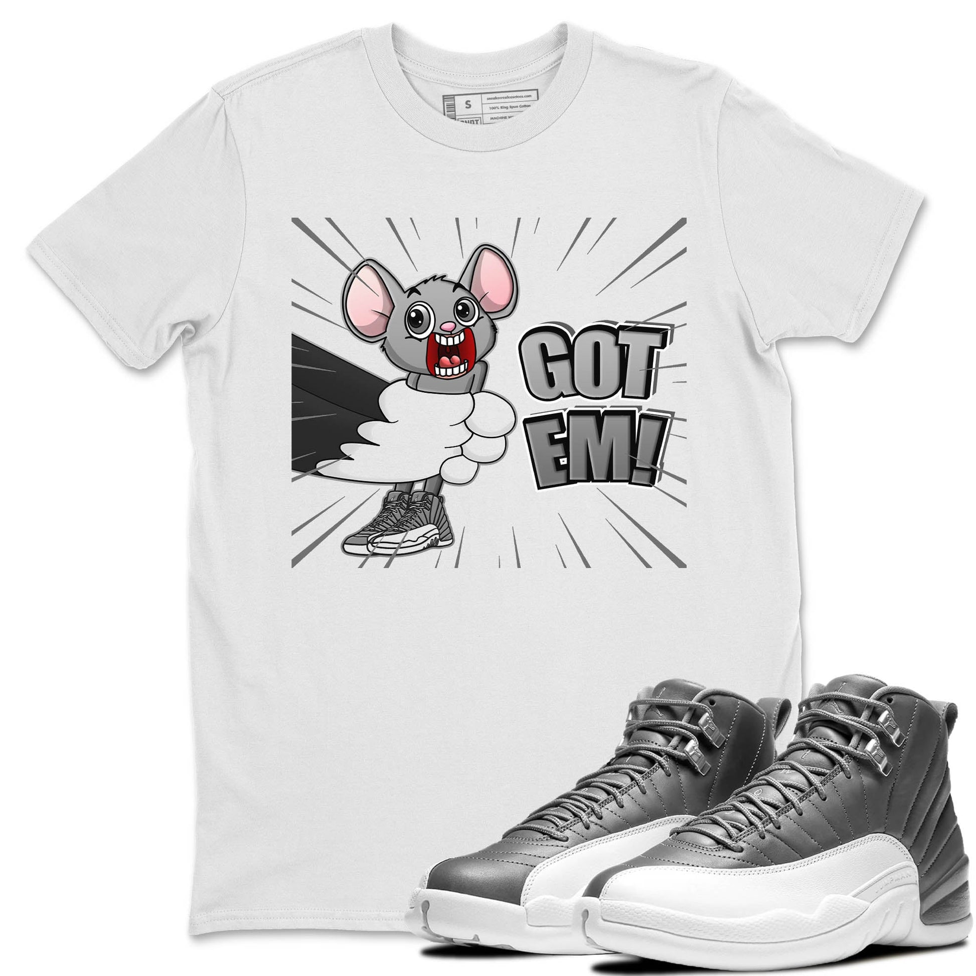 Jordan 12 Stealth Sneaker Match Tees T&J Got Em Sneaker Tees Jordan 12 Stealth Sneaker Release Tees Unisex Shirts