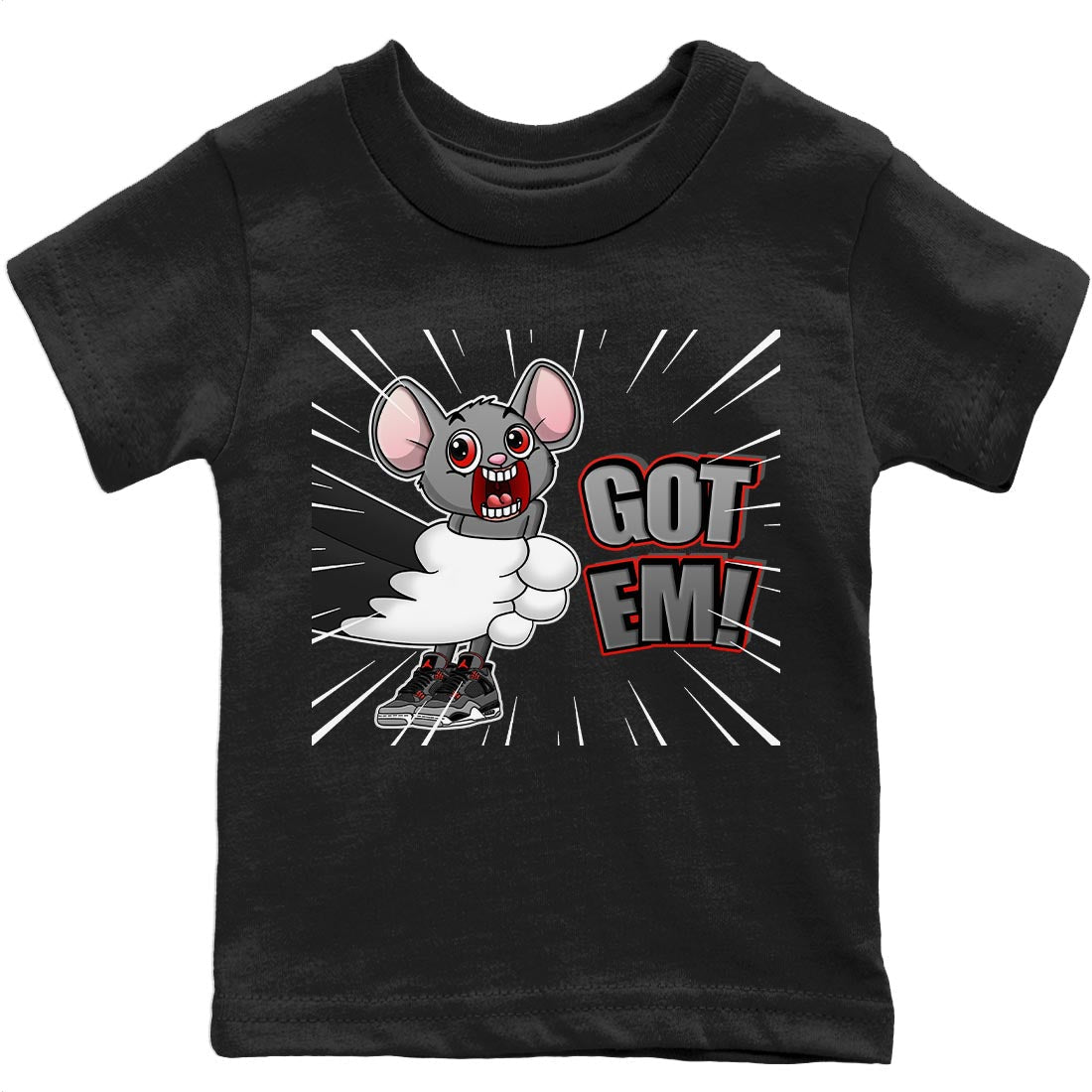 Jordan 4 Infrared Sneaker Match Tees T&J Got Em Sneaker Tees Jordan 4 Infrared Sneaker Release Tees Kids Shirts