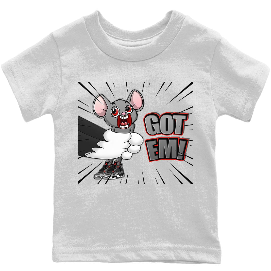 Jordan 4 Infrared Sneaker Match Tees T&J Got Em Sneaker Tees Jordan 4 Infrared Sneaker Release Tees Kids Shirts