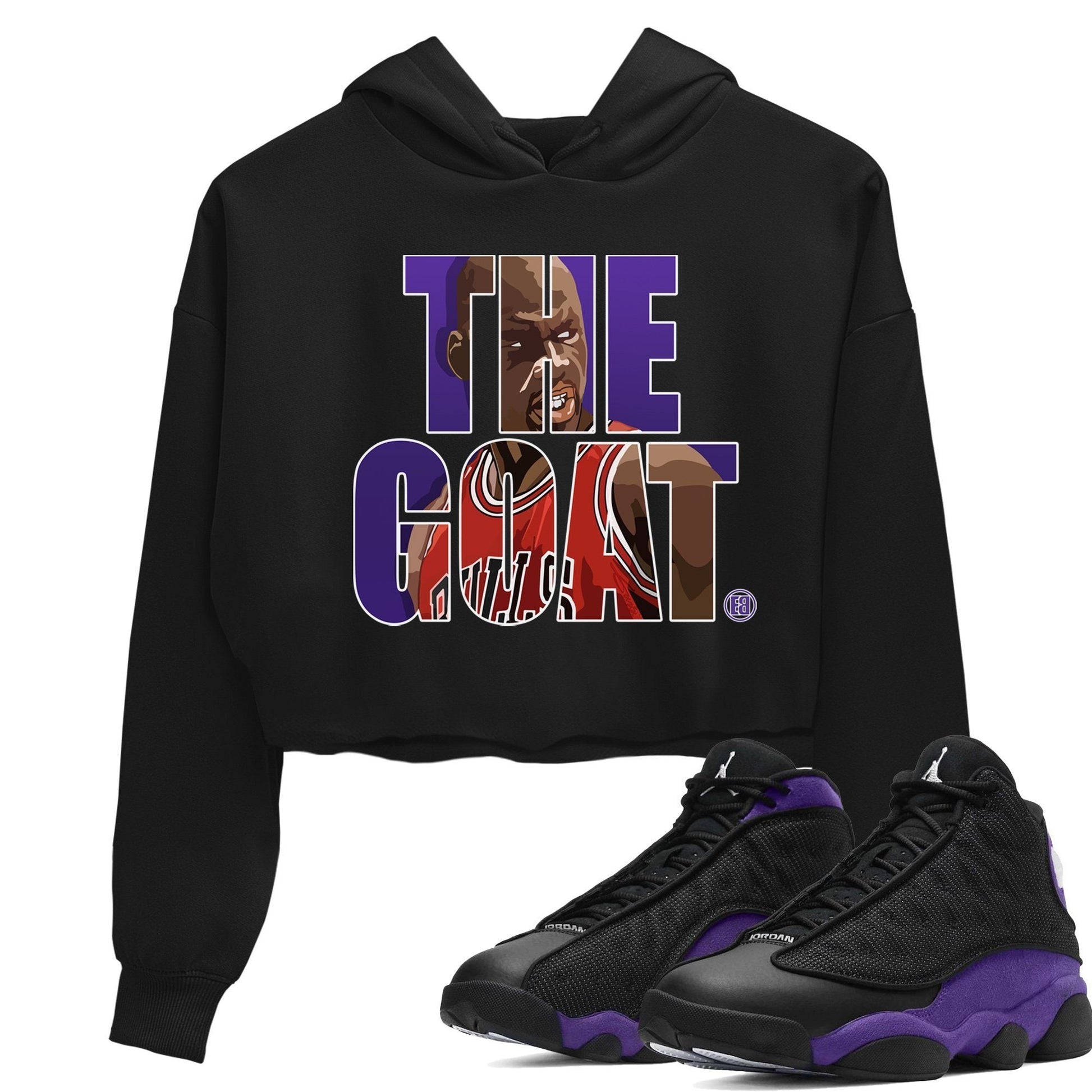 Jordan 13 Court Purple Sneaker Match Tees The Goat Sneaker Tees Jordan 13 Court Purple Sneaker Release Tees Women's Shirts
