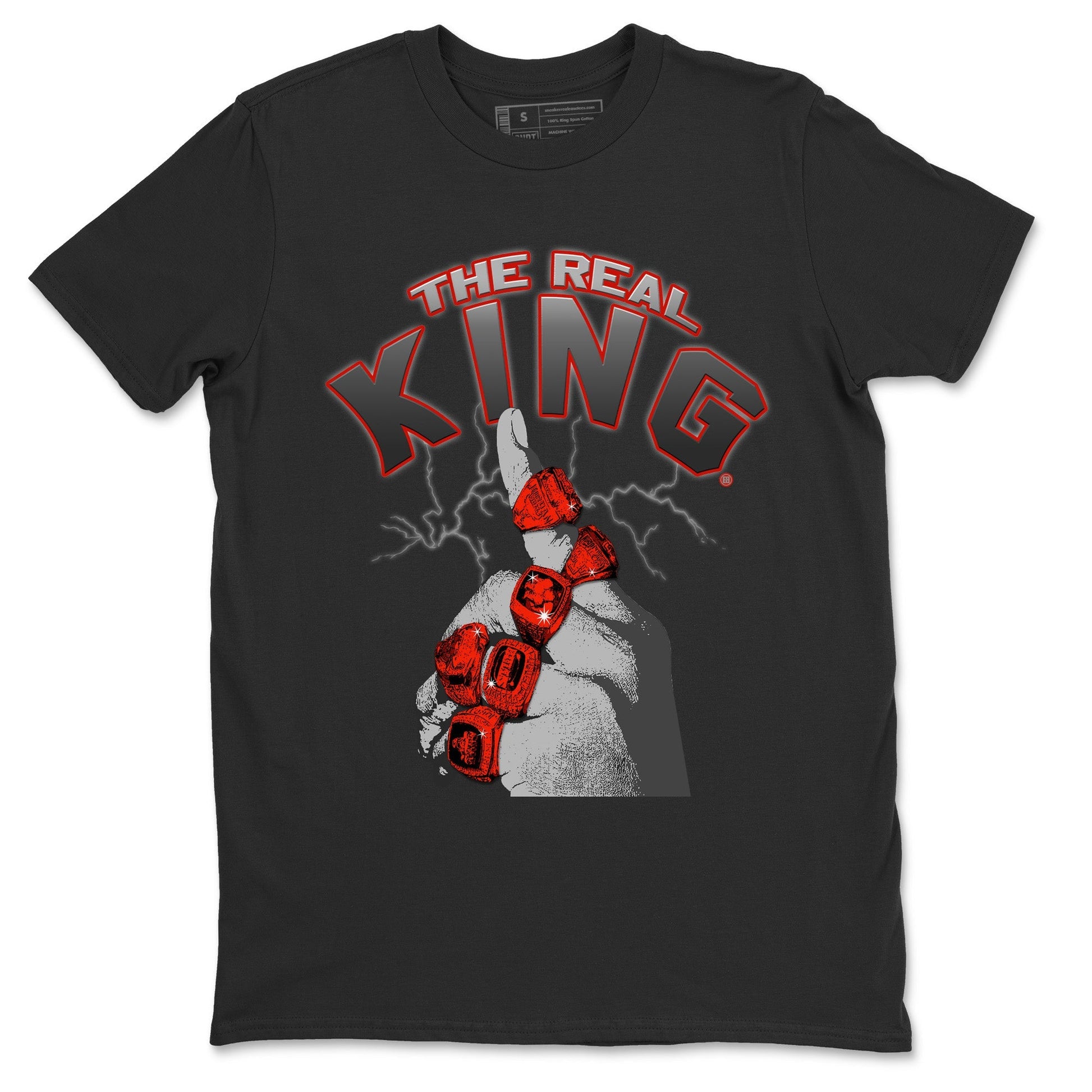 Jordan 4 Infrared Sneaker Match Tees The Real King Sneaker Tees Jordan 4 Infrared Sneaker Release Tees Unisex Shirts