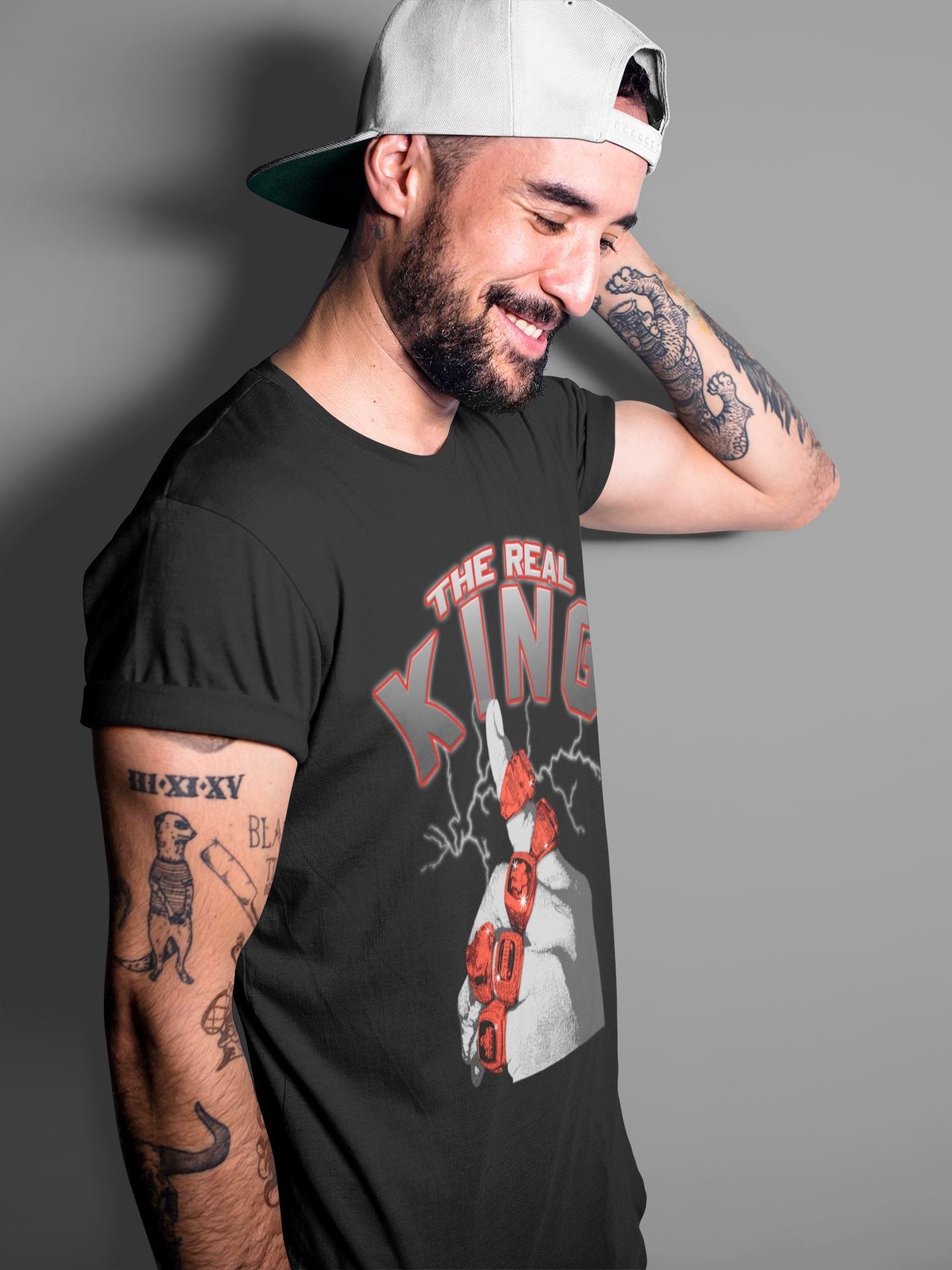 Jordan 4 Infrared Sneaker Match Tees The Real King Sneaker Tees Jordan 4 Infrared Sneaker Release Tees Unisex Shirts