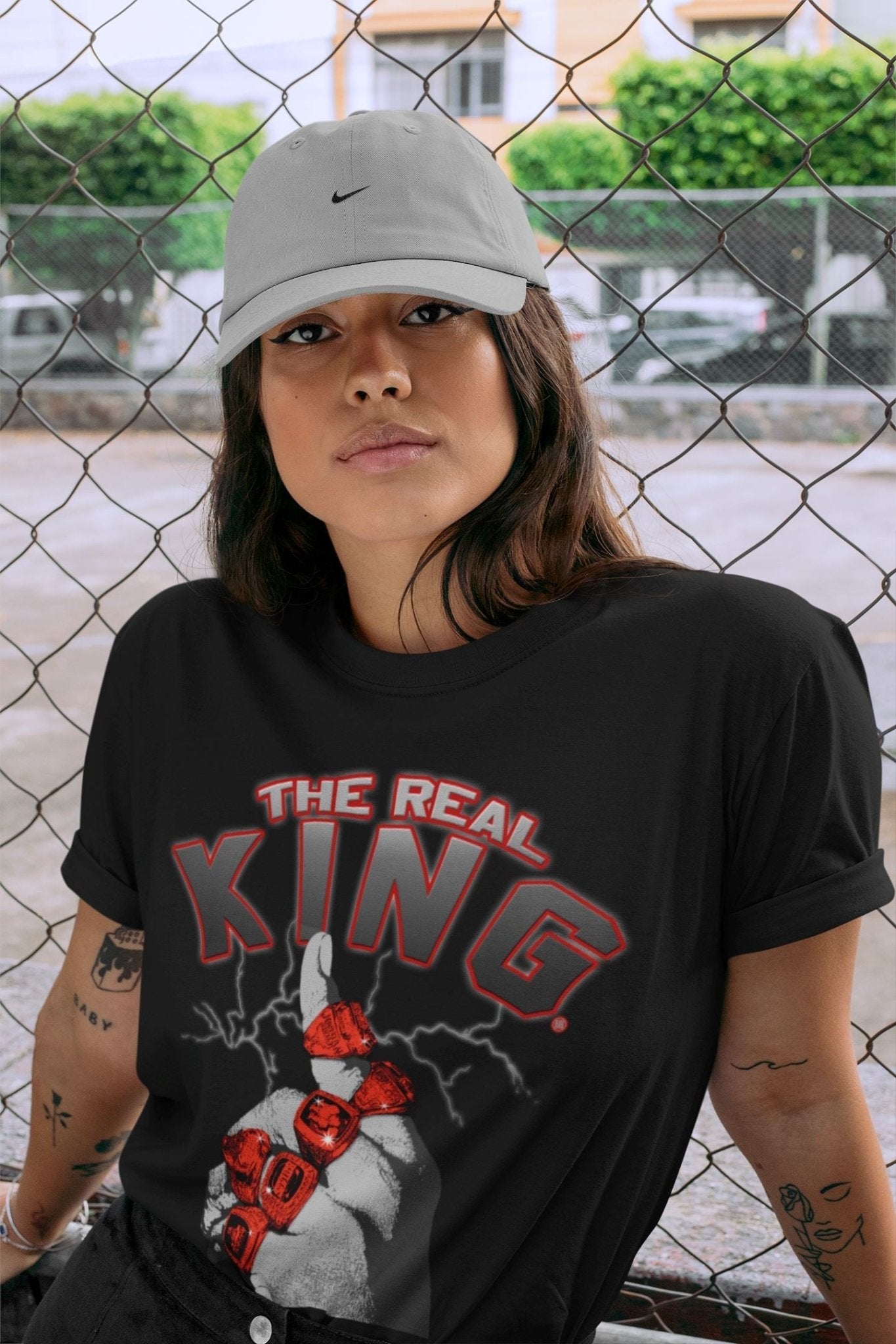 Jordan 4 Infrared Sneaker Match Tees The Real King Sneaker Tees Jordan 4 Infrared Sneaker Release Tees Unisex Shirts