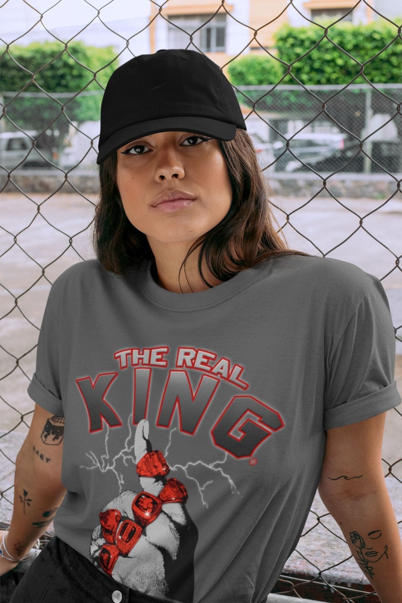 Jordan 4 Infrared Sneaker Match Tees The Real King Sneaker Tees Jordan 4 Infrared Sneaker Release Tees Unisex Shirts