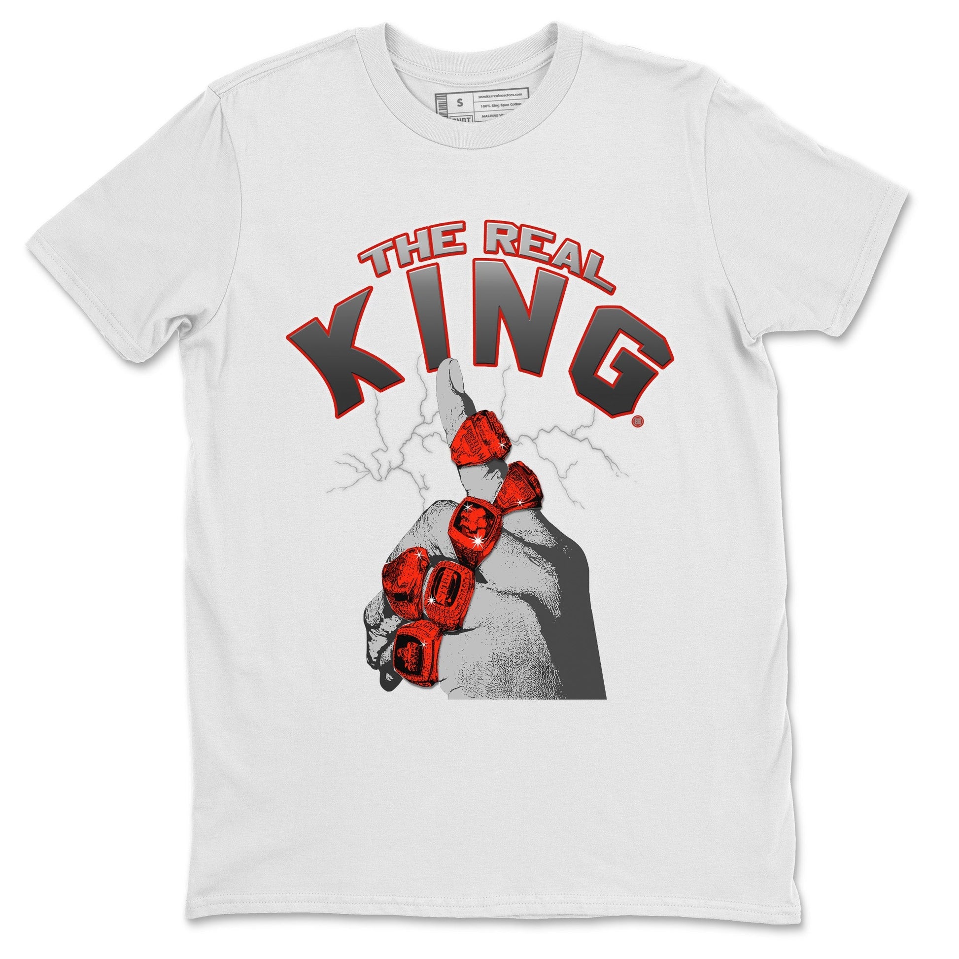 Jordan 4 Infrared Sneaker Match Tees The Real King Sneaker Tees Jordan 4 Infrared Sneaker Release Tees Unisex Shirts
