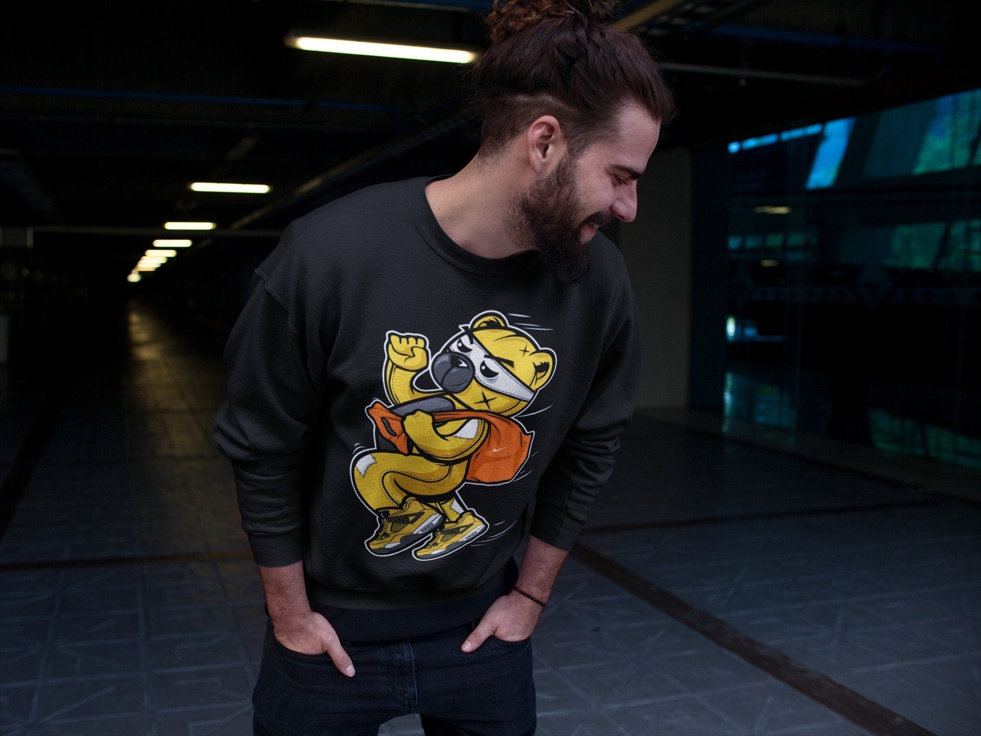 Jordan 4 Lightning Sneaker Match Tees Thief Bear Sneaker Tees Jordan 4 Lightning Sneaker Release Tees Unisex Shirts