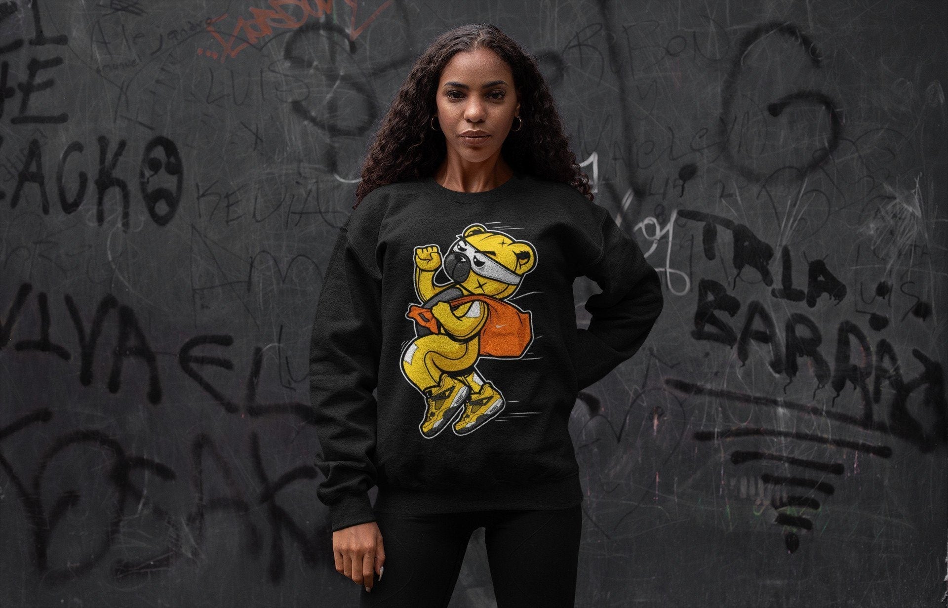 Jordan 4 Lightning Sneaker Match Tees Thief Bear Sneaker Tees Jordan 4 Lightning Sneaker Release Tees Unisex Shirts