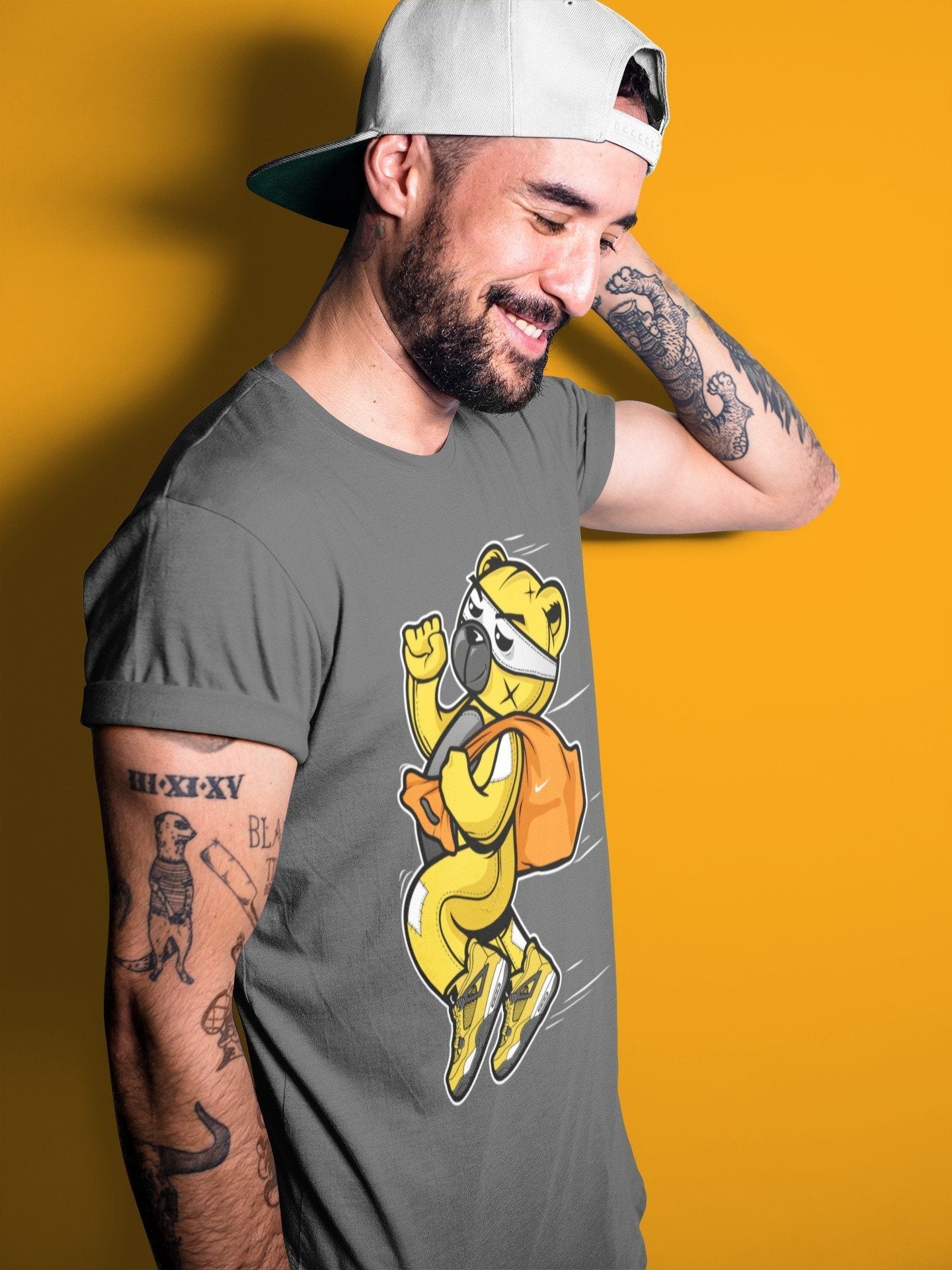 Jordan 4 Lightning Sneaker Match Tees Thief Bear Sneaker Tees Jordan 4 Lightning Sneaker Release Tees Unisex Shirts