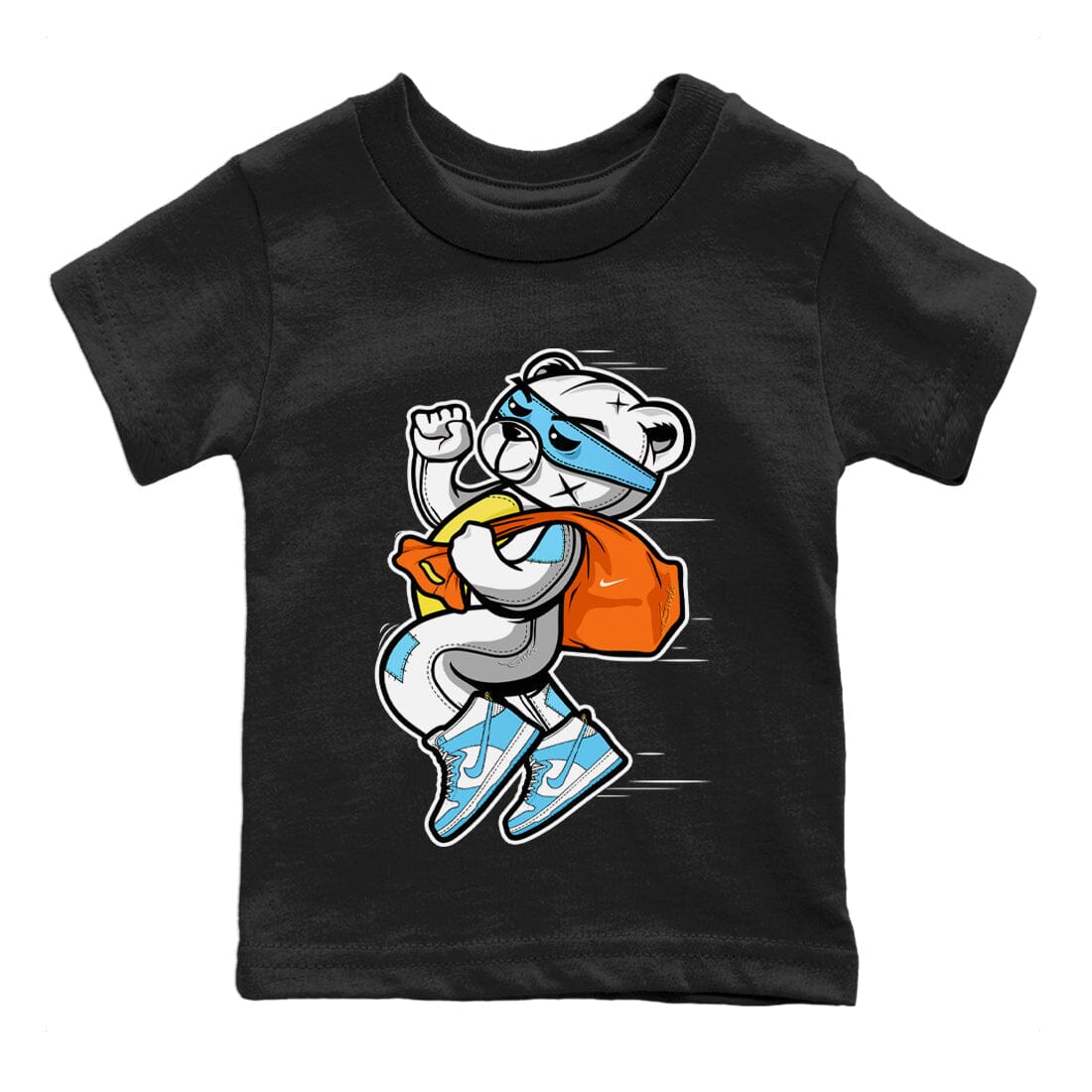 Dunk Blue Chill Sneaker Match Tees Thief Bear Sneaker Tees Dunk Blue Chill Sneaker Release Tees Kids Shirts
