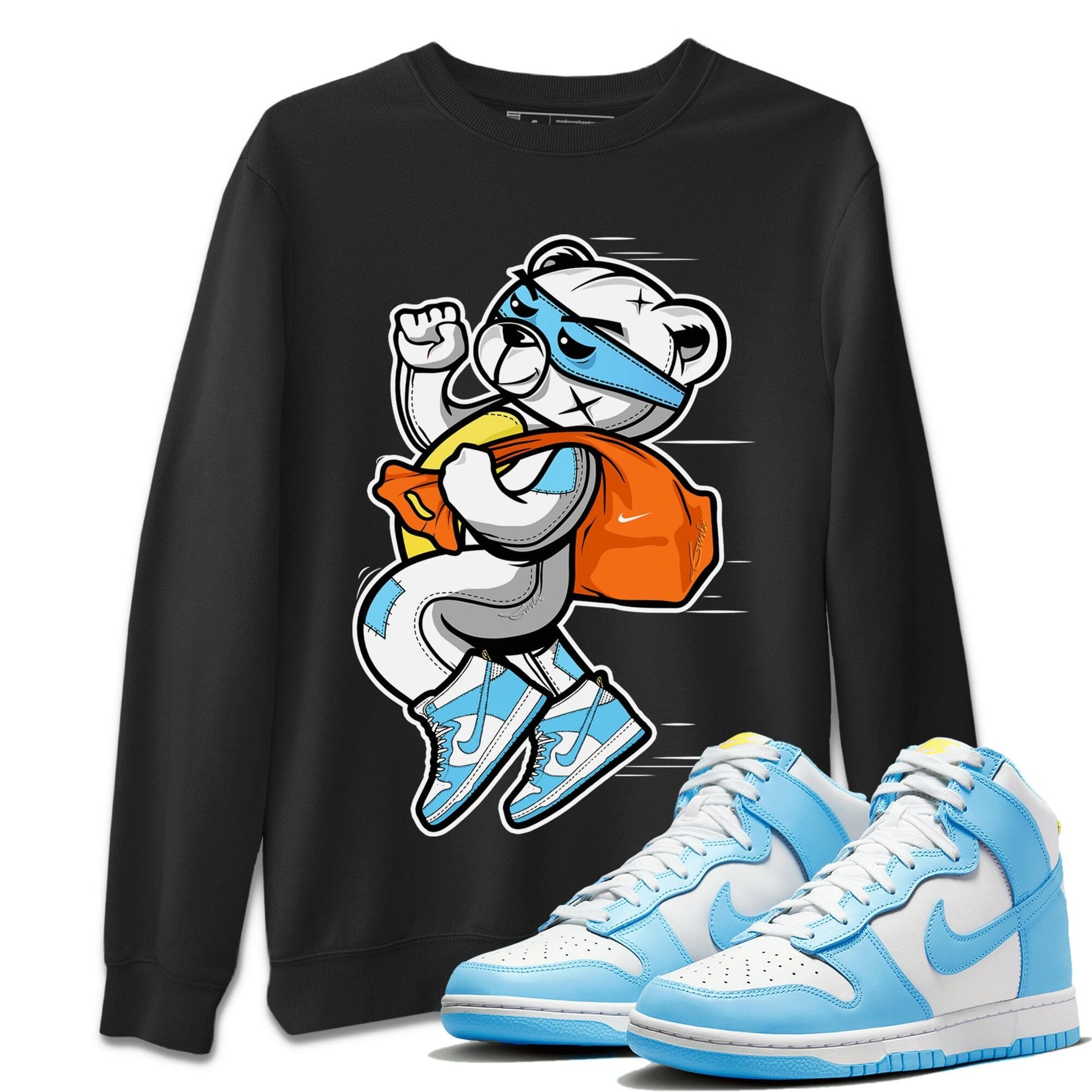 Dunk Blue Chill Sneaker Match Tees Thief Bear Sneaker Tees Dunk Blue Chill Sneaker Release Tees Unisex Shirts