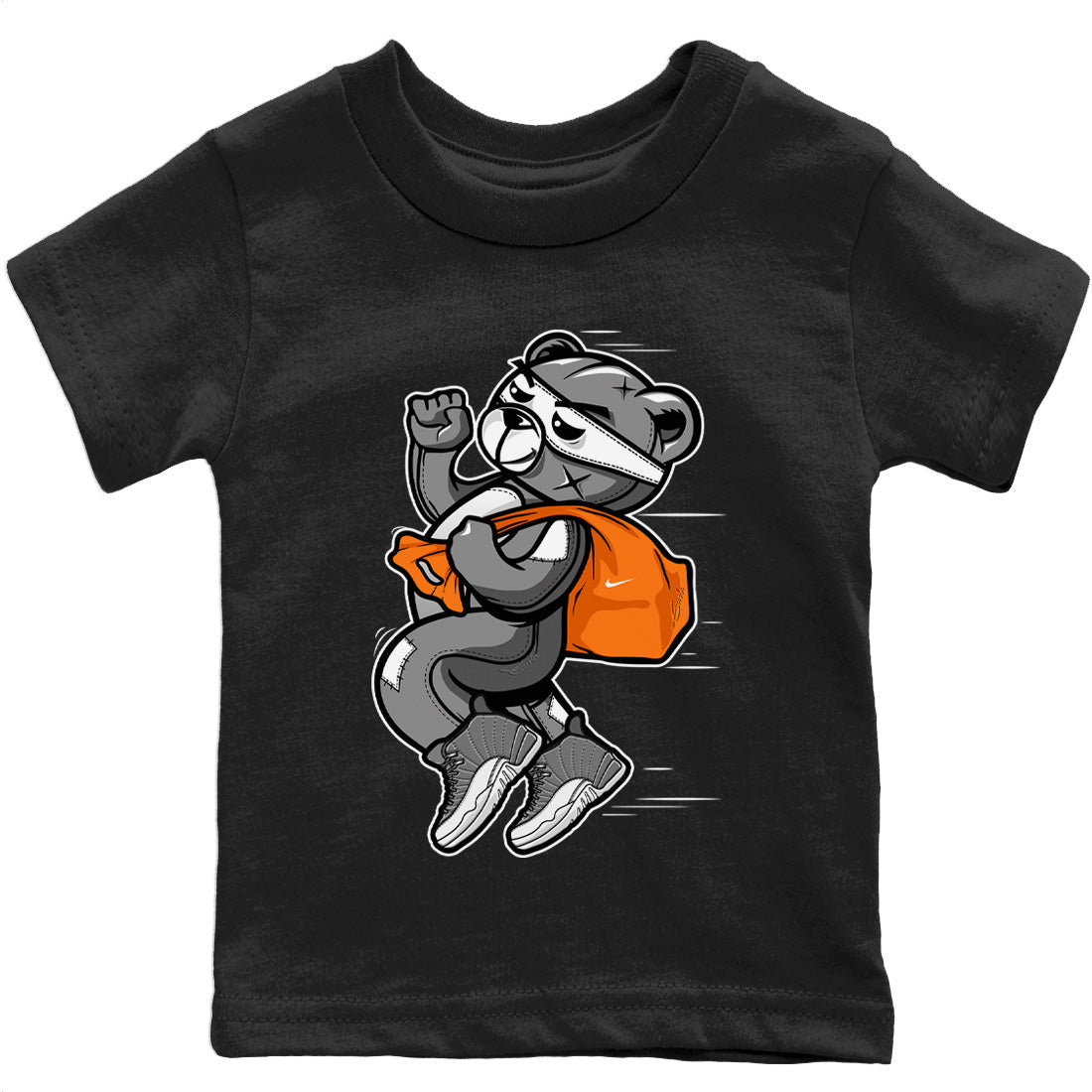 Jordan 12 Stealth Sneaker Match Tees Thief Bear Sneaker Tees Jordan 12 Stealth Sneaker Release Tees Kids Shirts