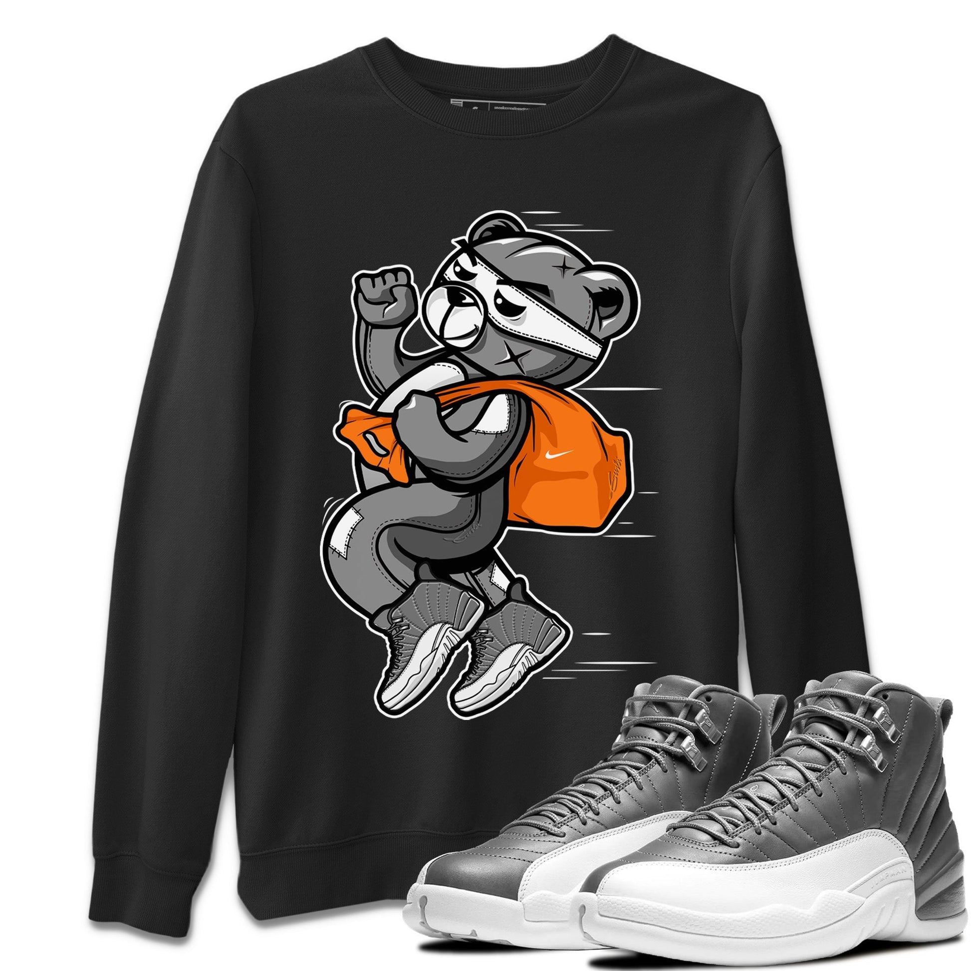 Jordan 12 Stealth Sneaker Match Tees Thief Bear Sneaker Tees Jordan 12 Stealth Sneaker Release Tees Unisex Shirts