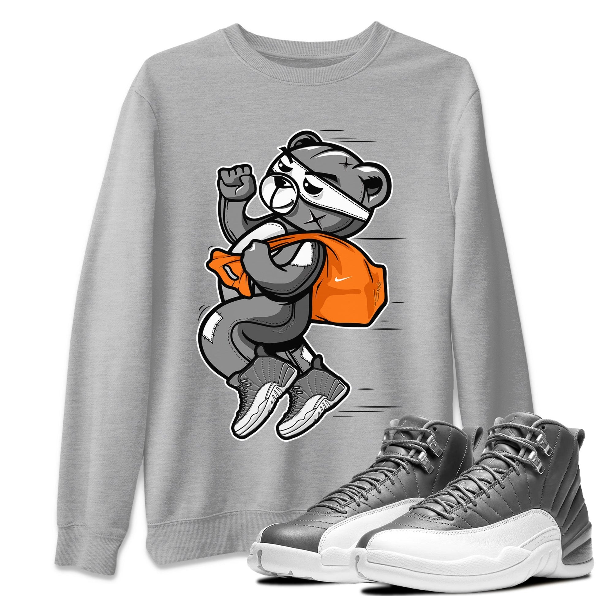 Jordan 12 Stealth Sneaker Match Tees Thief Bear Sneaker Tees Jordan 12 Stealth Sneaker Release Tees Unisex Shirts