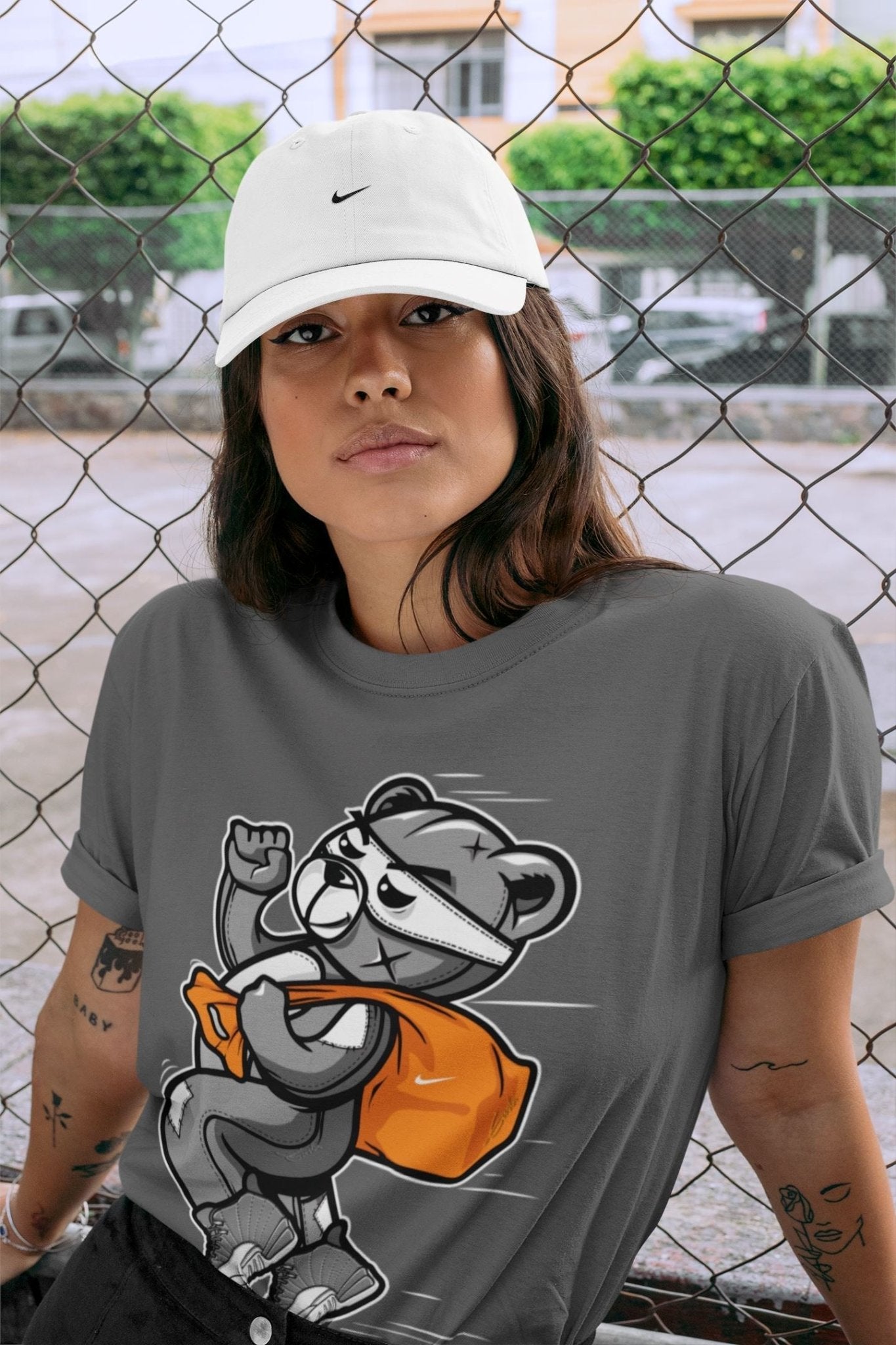 Jordan 12 Stealth Sneaker Match Tees Thief Bear Sneaker Tees Jordan 12 Stealth Sneaker Release Tees Unisex Shirts