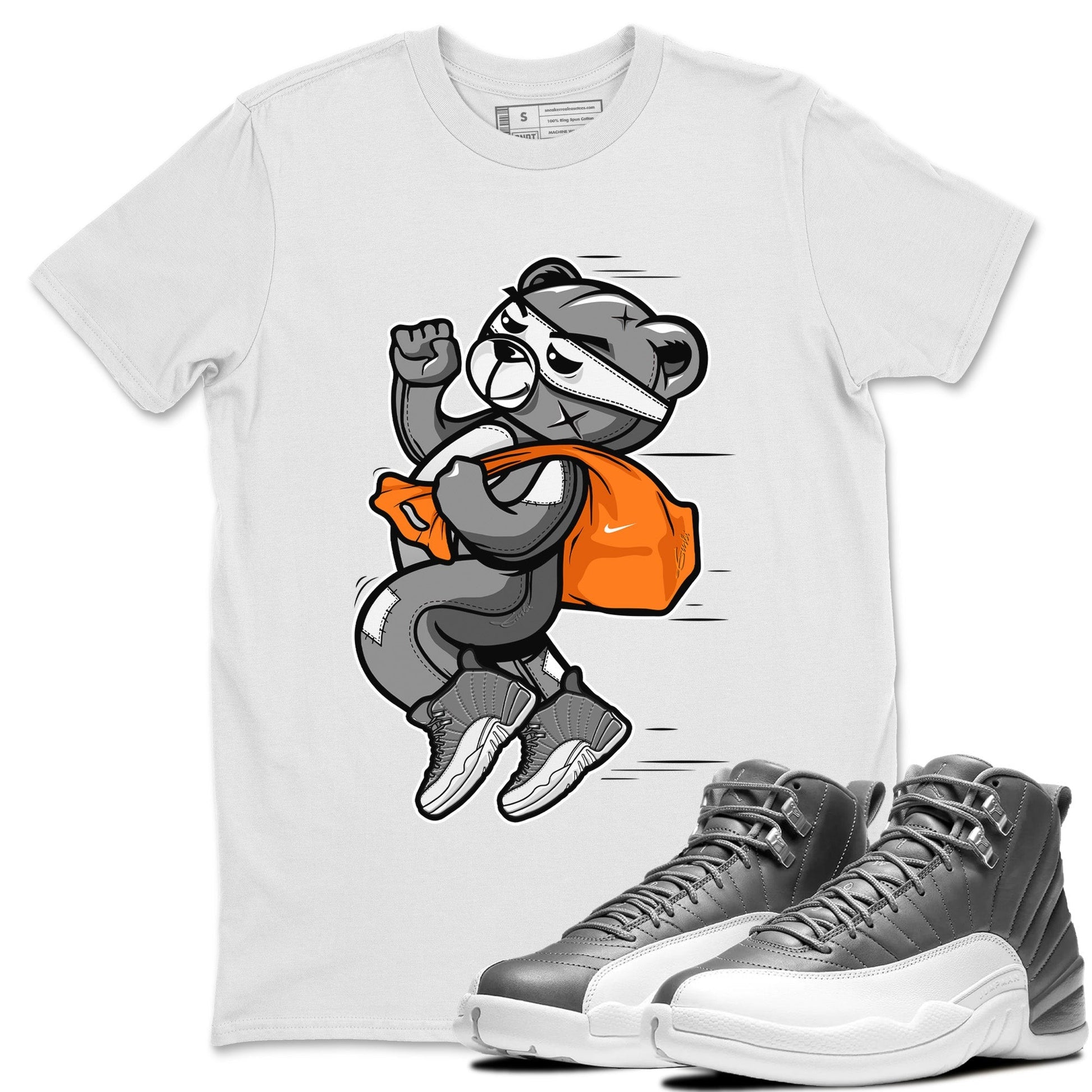 Jordan 12 Stealth Sneaker Match Tees Thief Bear Sneaker Tees Jordan 12 Stealth Sneaker Release Tees Unisex Shirts