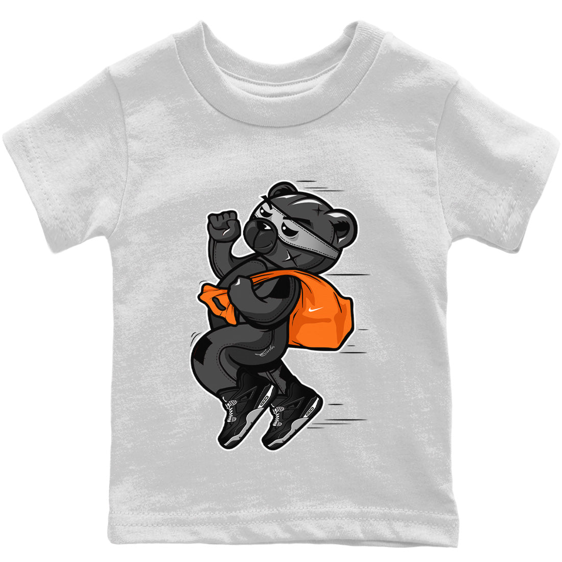 Jordan 4 Black Canvas Sneaker Match Tees Thief Bear Sneaker Tees Jordan 4 Black Canvas Sneaker Release Tees Kids Shirts