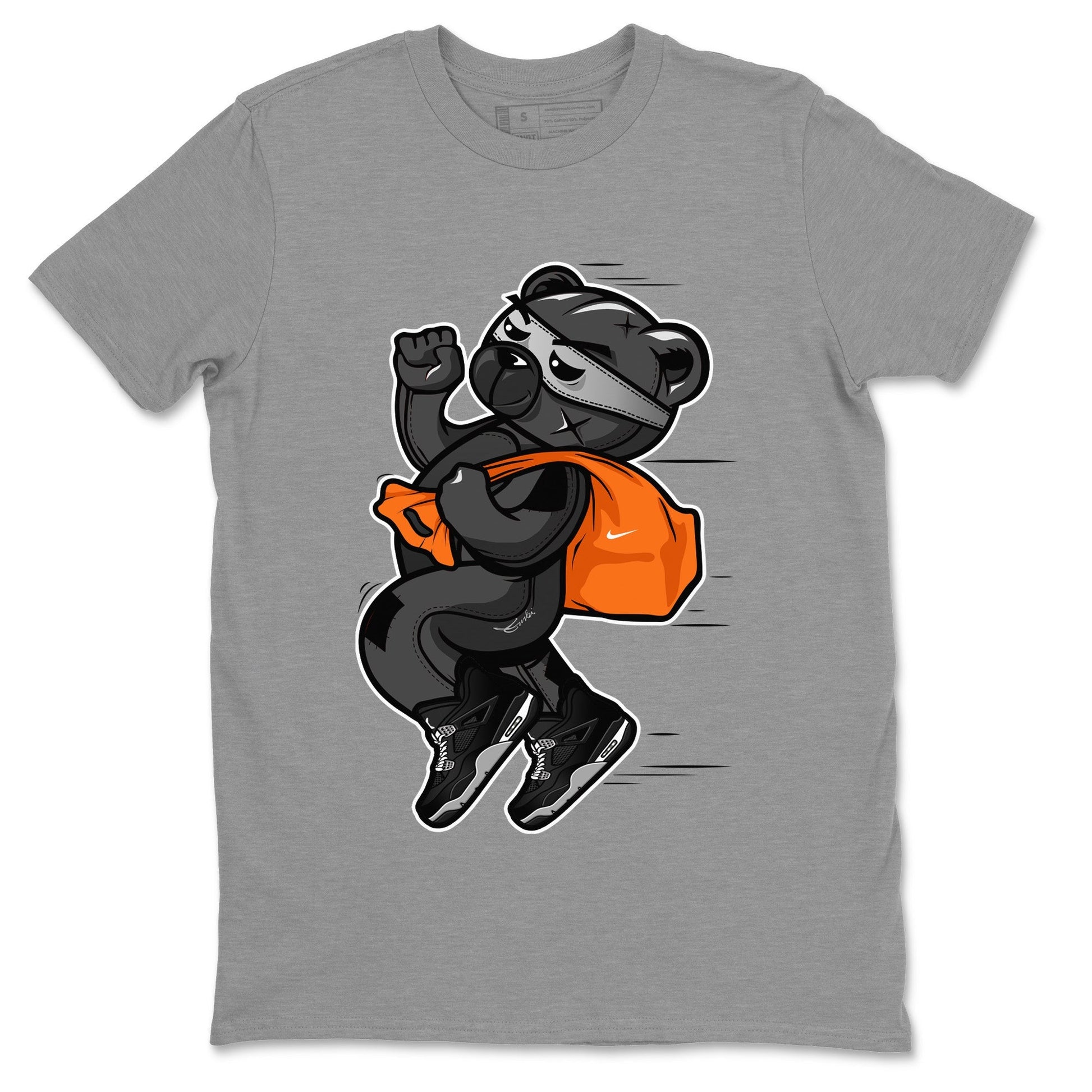 Jordan 4 Black Canvas Sneaker Match Tees Thief Bear Sneaker Tees Jordan 4 Black Canvas Sneaker Release Tees Unisex Shirts