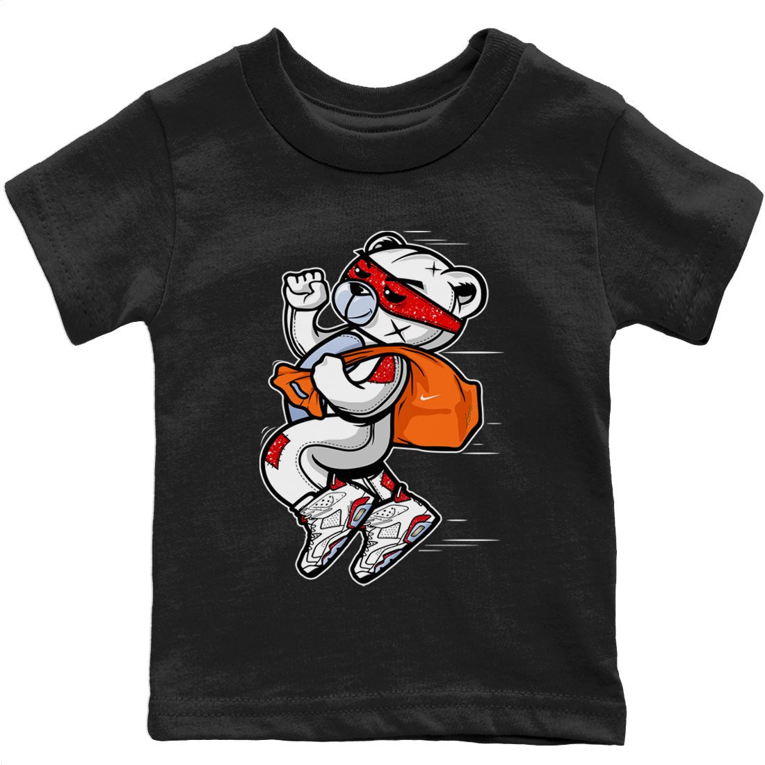 Jordan 6 Red Velvet Cookies Sneaker Match Tees Thief Bear Sneaker Tees Jordan 6 Red Velvet Cookies Sneaker Release Tees Kids Shirts